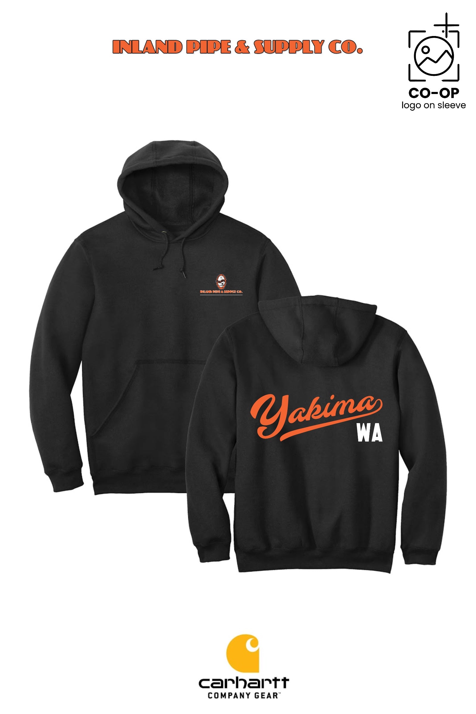 Carhartt® Midweight Hooded Sweatshirt - INLAND PIPE AND SUPPLY - YAKIMA