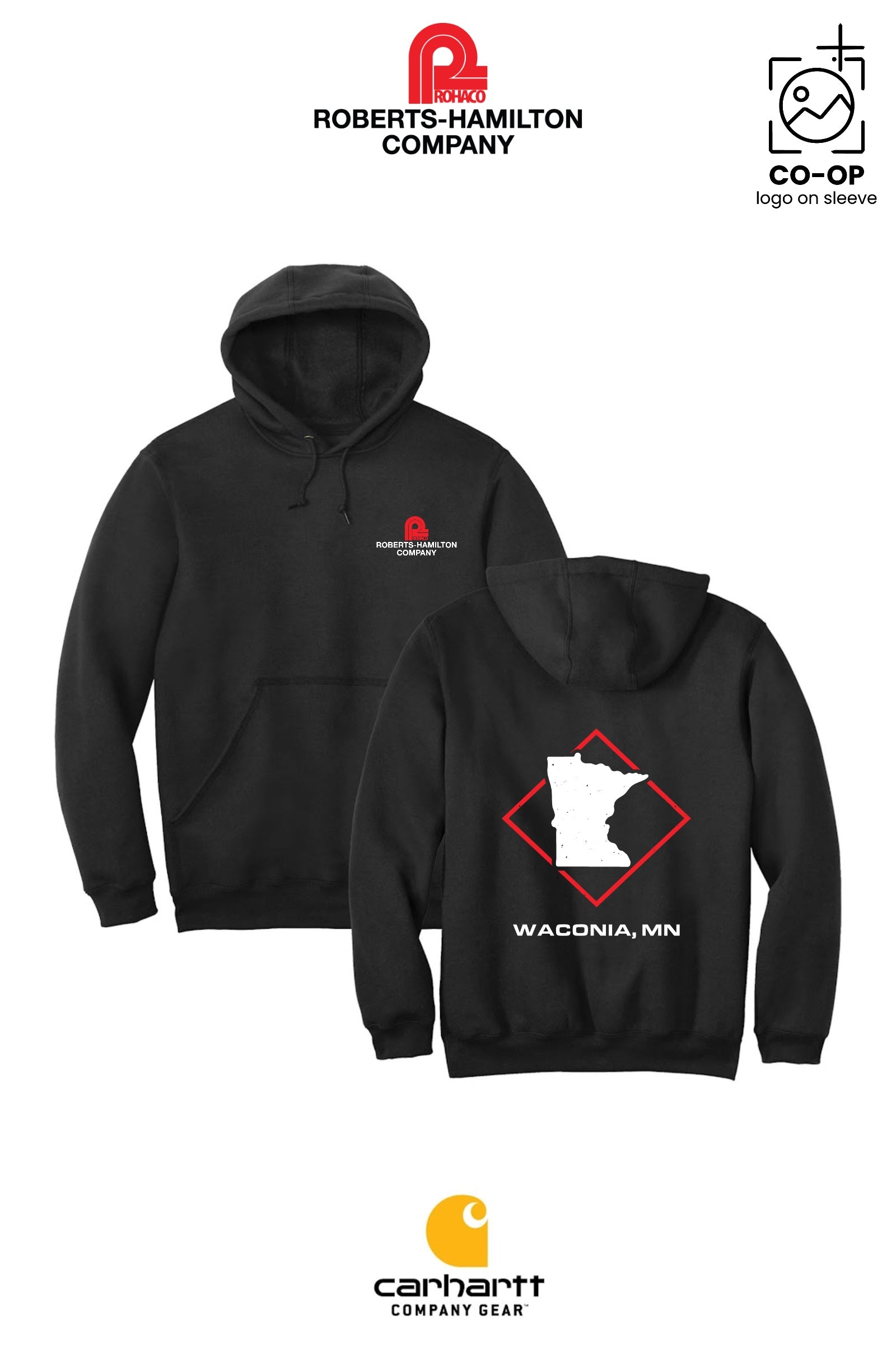 Carhartt® Midweight Hooded Sweatshirt - ROBERTS-HAMILTON - WACONIA