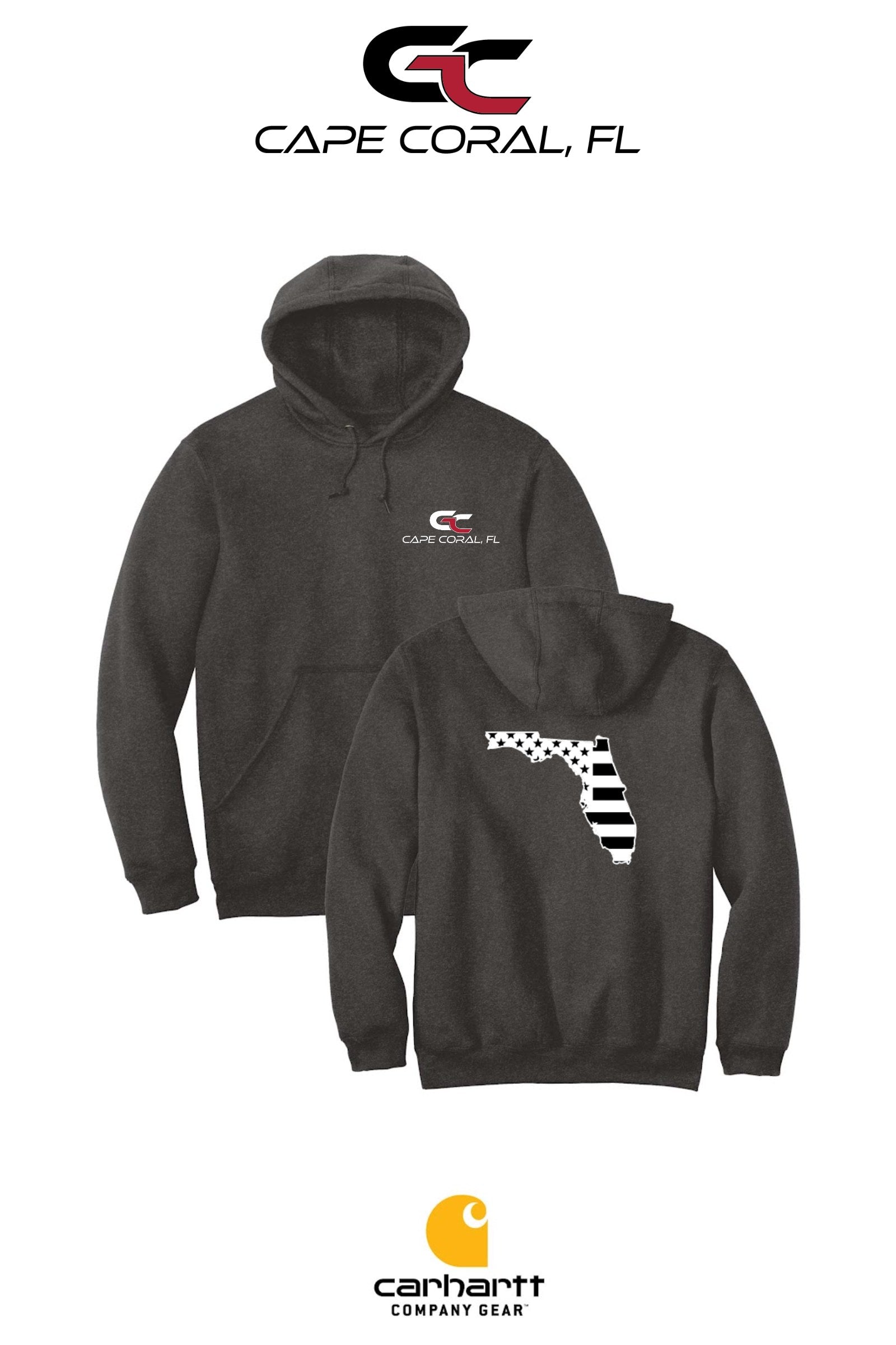 Carhartt® Midweight Hooded Sweatshirt - GORMAN CO - CAPE CORAL