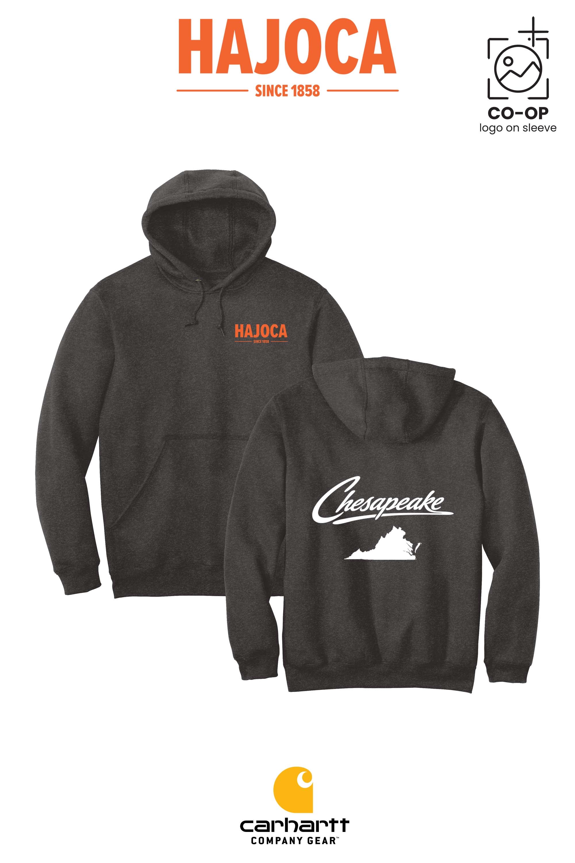 Carhartt® Midweight Hooded Sweatshirt - HAJOCA - CHESAPEAKE