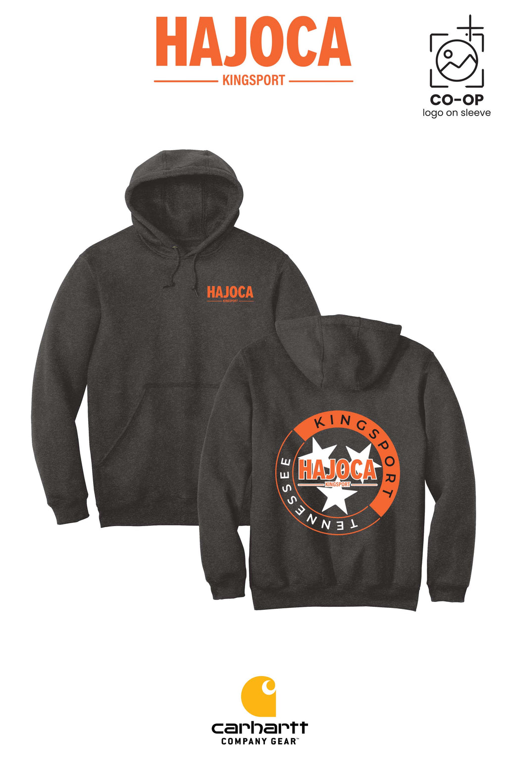 Carhartt® Midweight Hooded Sweatshirt - HAJOCA - KINGSPORT (Back Print)