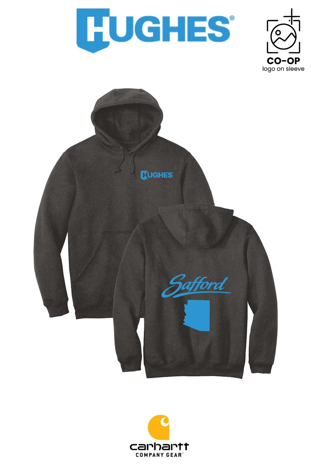Carhartt® Midweight Hooded Sweatshirt - HUGHES SUPPLY - SAFFORD