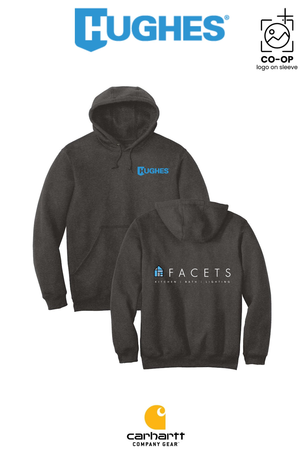 Carhartt® Midweight Hooded Sweatshirt - HUGHES SUPPLY - HUNTERSVILLE