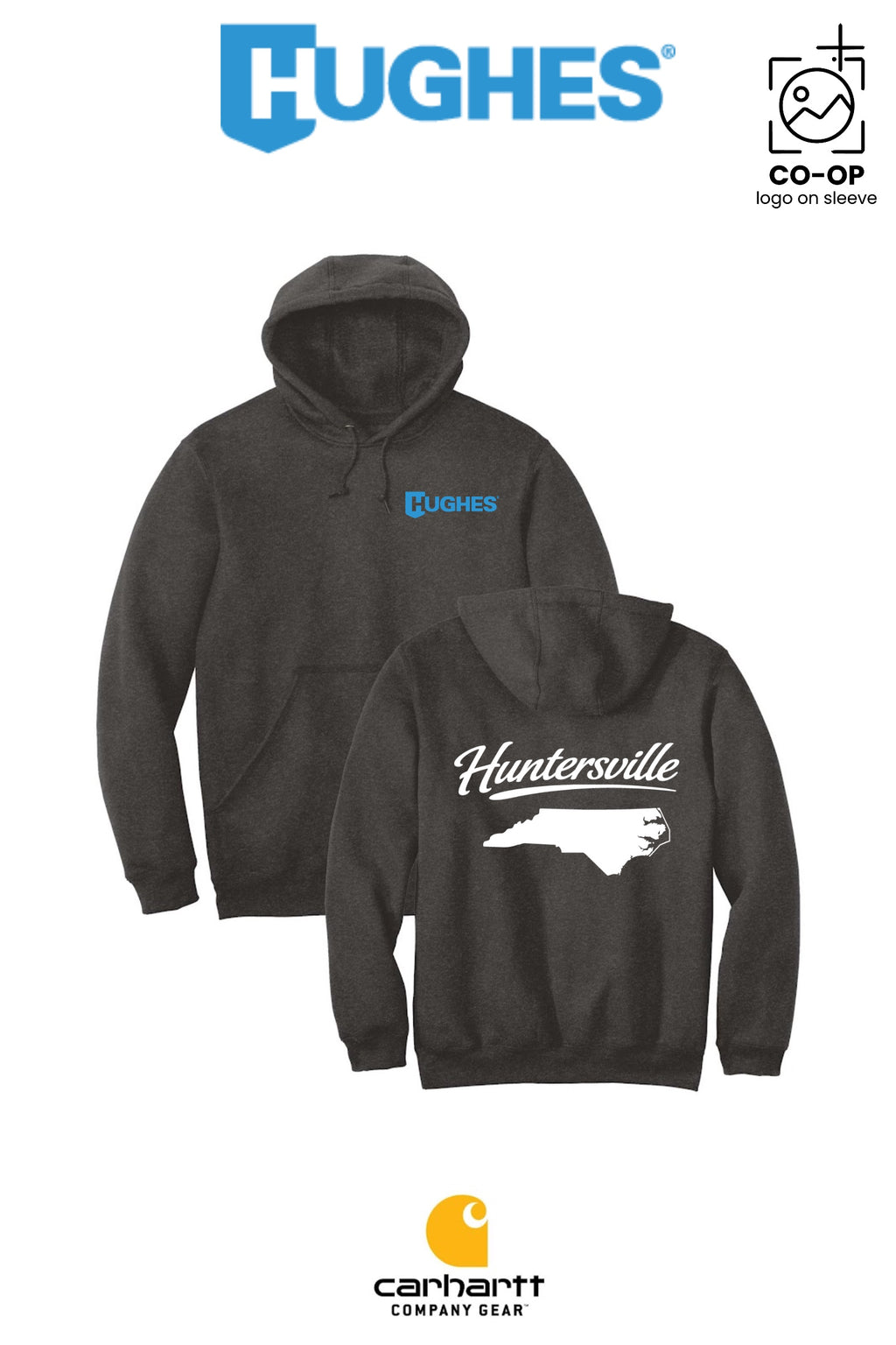 Carhartt® Midweight Hooded Sweatshirt - HUGHES SUPPLY - HUNTERSVILLE