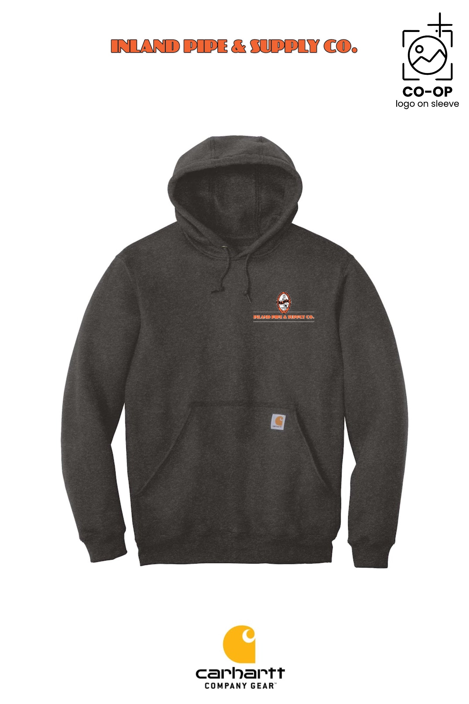 Carhartt® Midweight Hooded Sweatshirt - INLAND PIPE AND SUPPLY