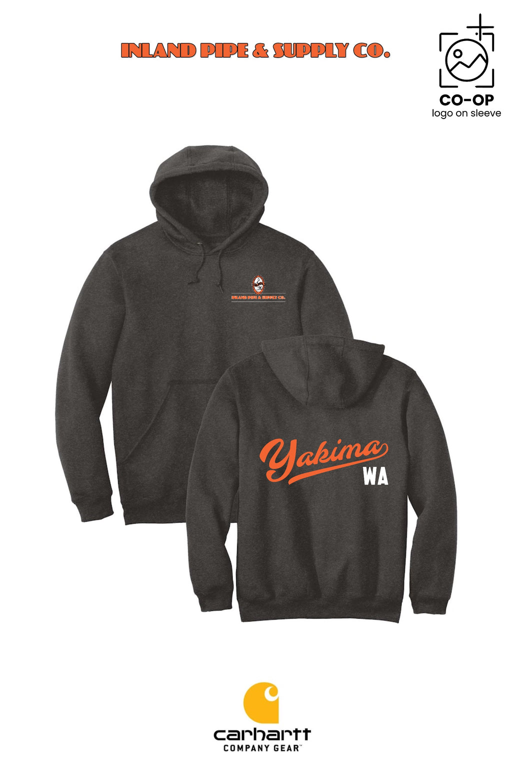 Carhartt® Midweight Hooded Sweatshirt - INLAND PIPE AND SUPPLY - YAKIMA