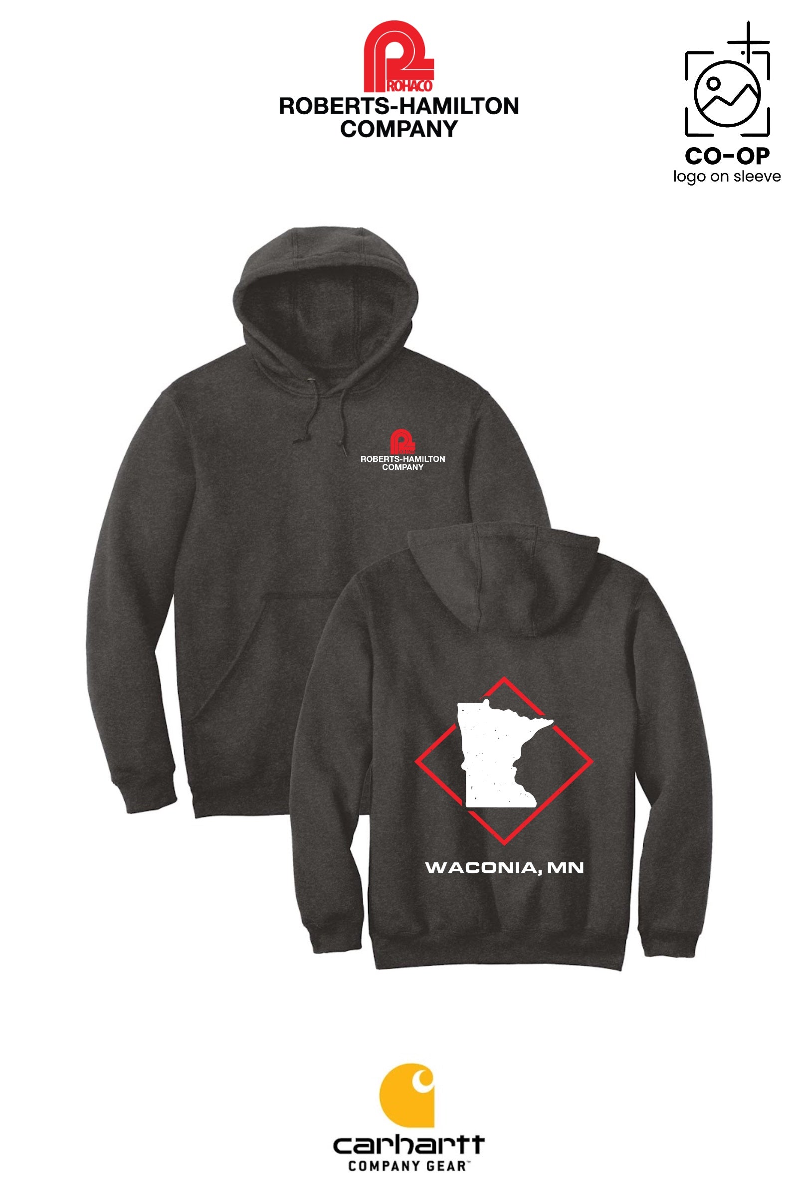 Carhartt® Midweight Hooded Sweatshirt - ROBERTS-HAMILTON - WACONIA