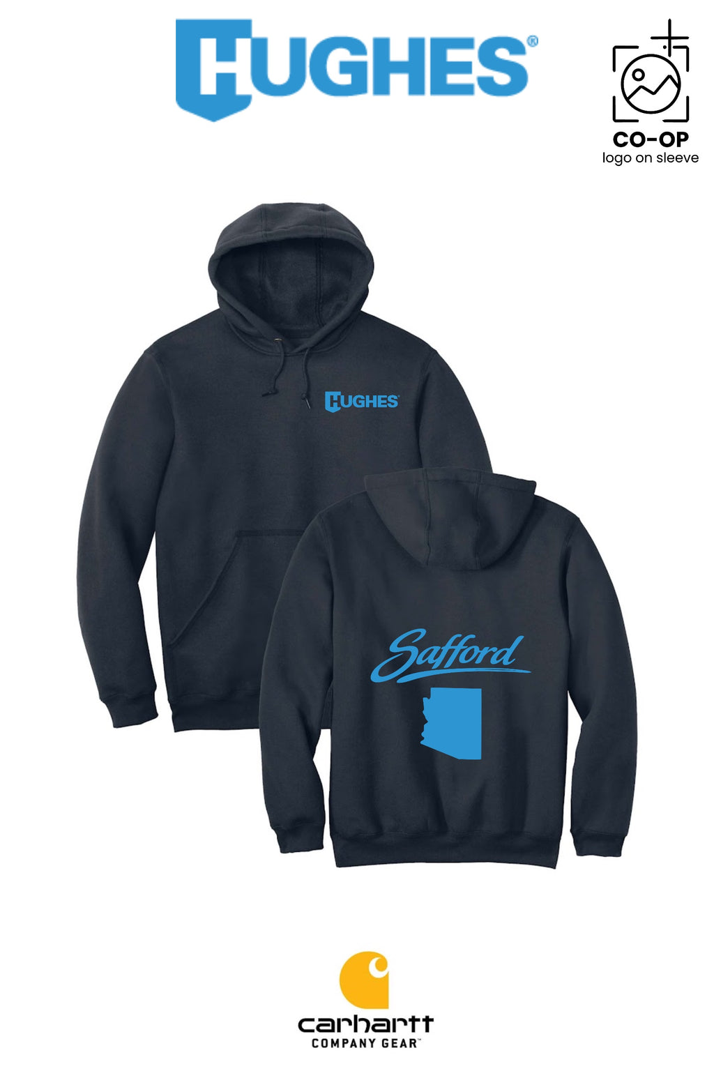 Carhartt® Midweight Hooded Sweatshirt - HUGHES SUPPLY - SAFFORD