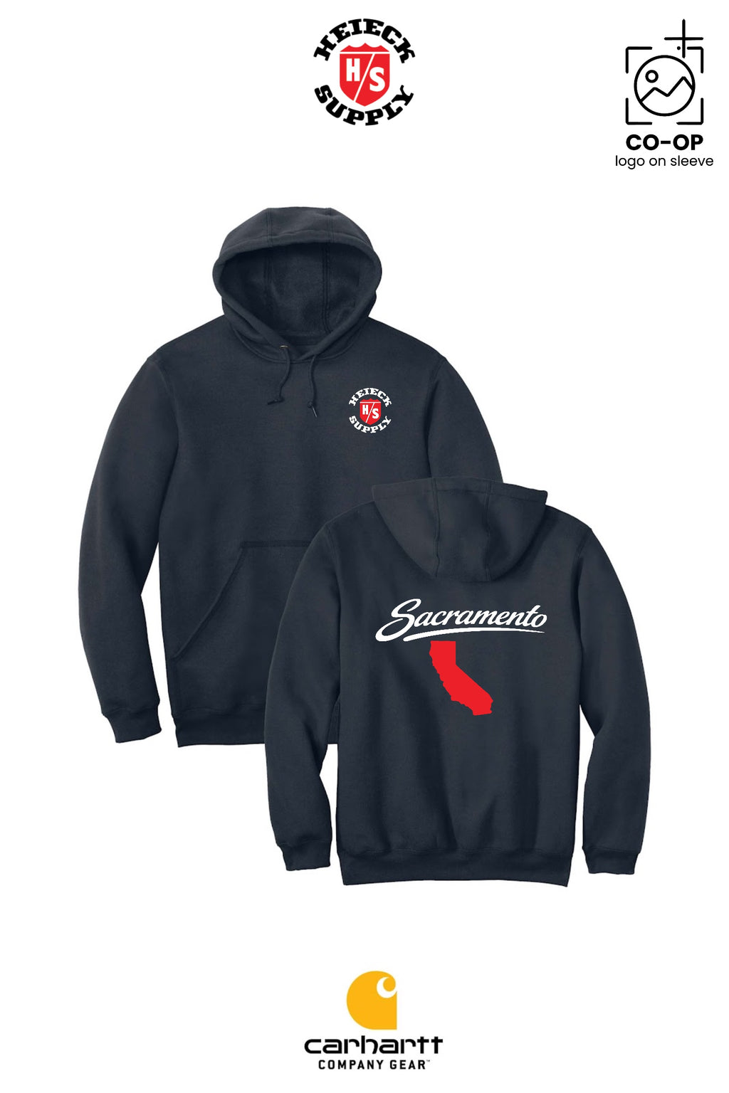 Carhartt® Midweight Hooded Sweatshirt - HEIECK SUPPLY - SACRAMENTO