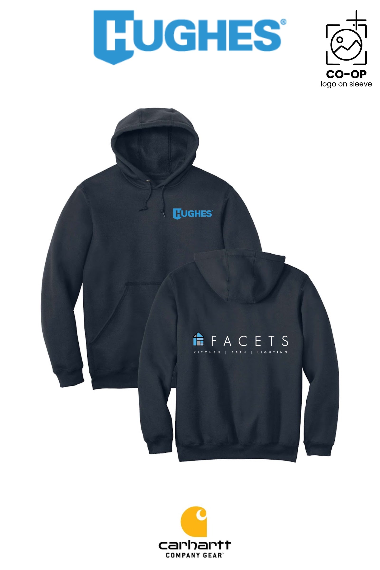 Carhartt® Midweight Hooded Sweatshirt - HUGHES SUPPLY - HUNTERSVILLE