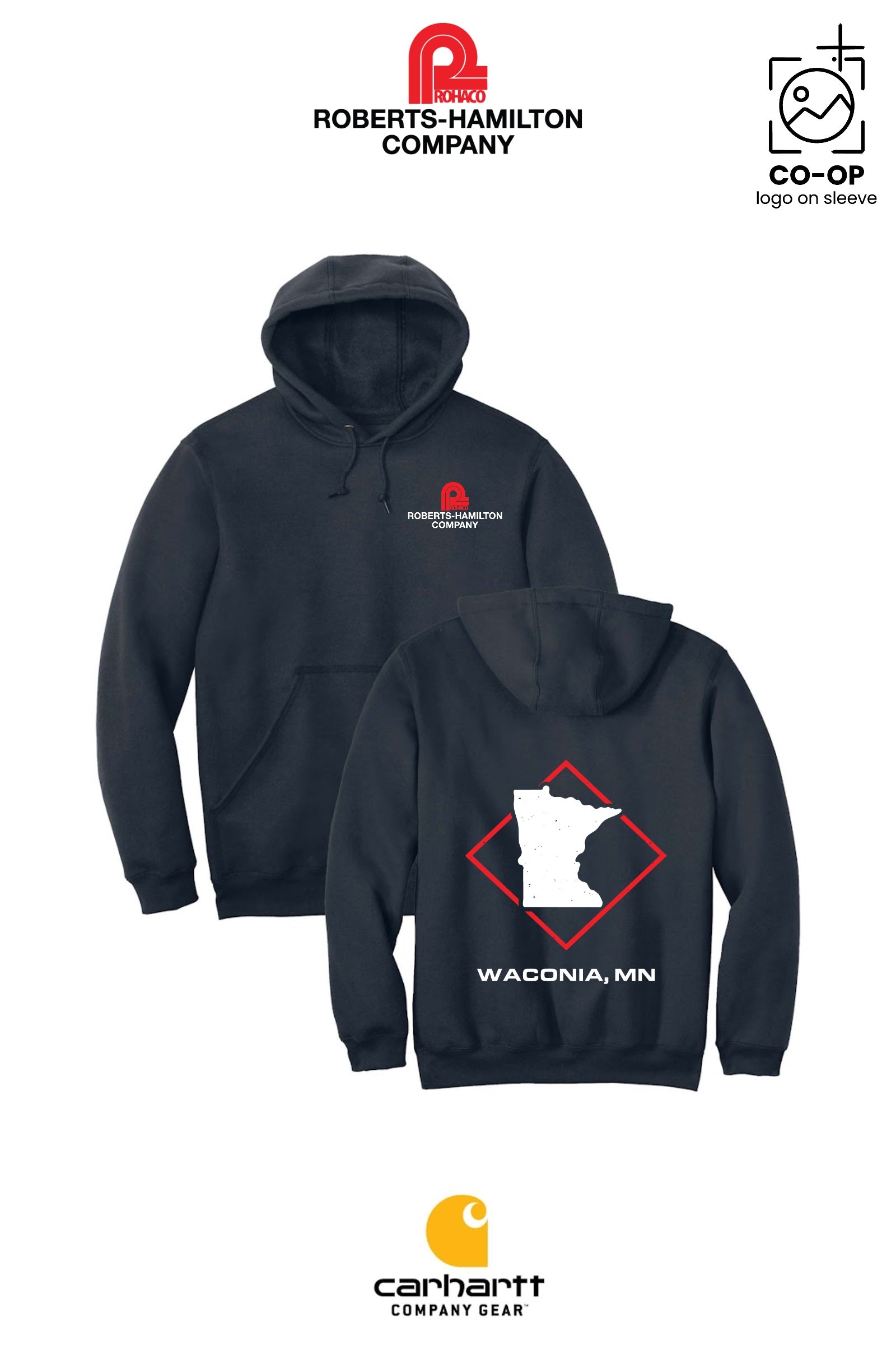 Carhartt® Midweight Hooded Sweatshirt - ROBERTS-HAMILTON - WACONIA
