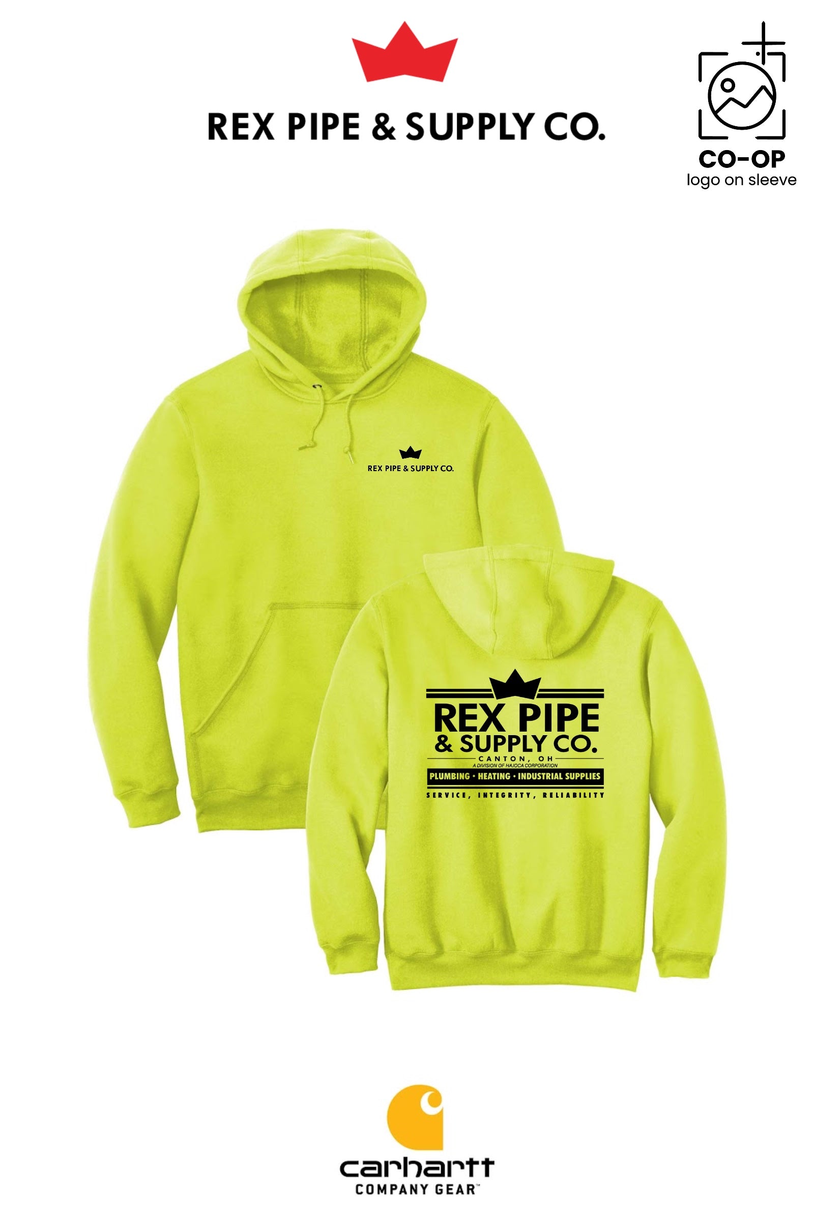 Carhartt® Midweight Hooded Sweatshirt - REX PIPE AND SUPPLY - CANTON