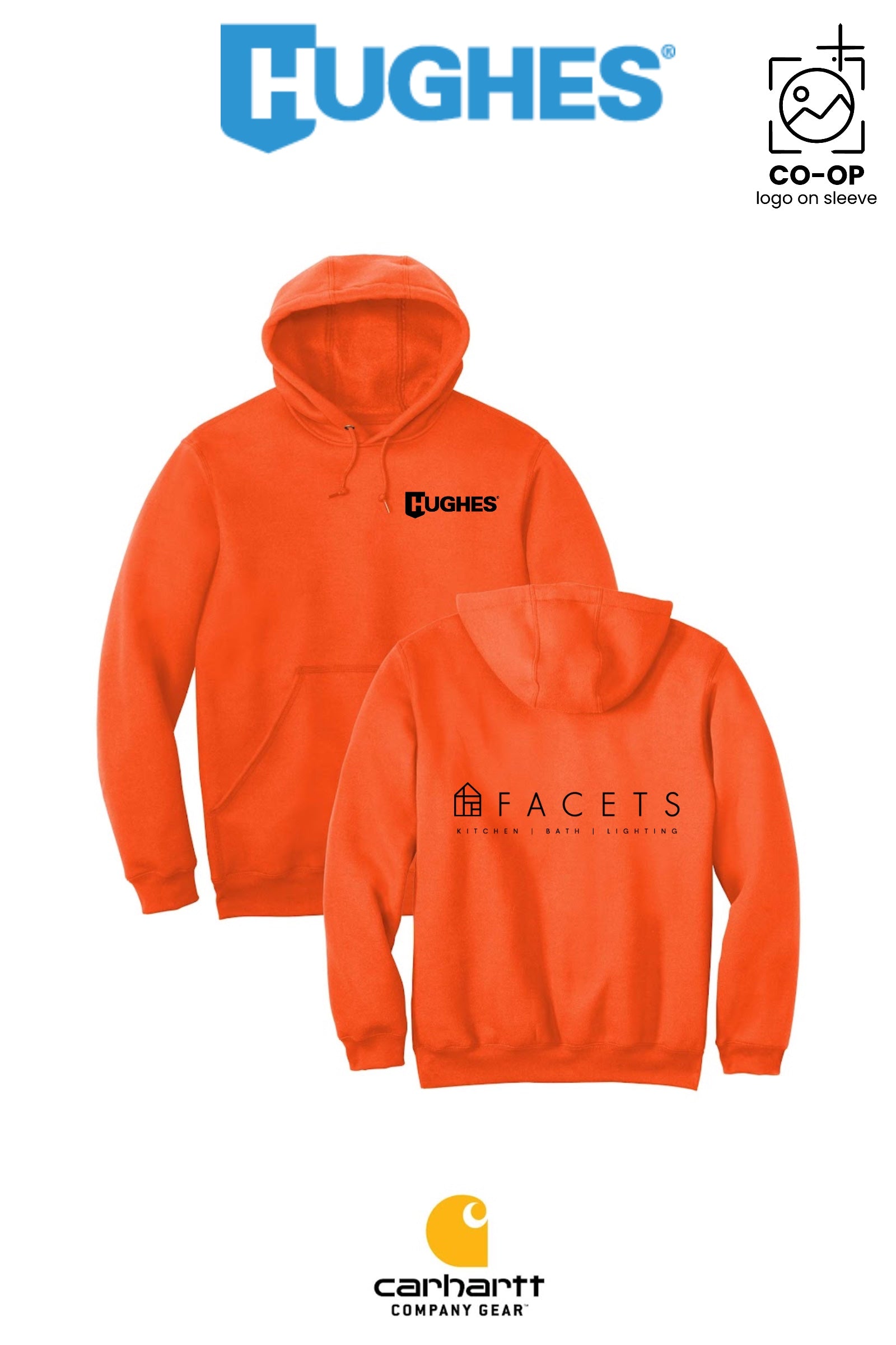 Carhartt® Midweight Hooded Sweatshirt - HUGHES SUPPLY - HUNTERSVILLE