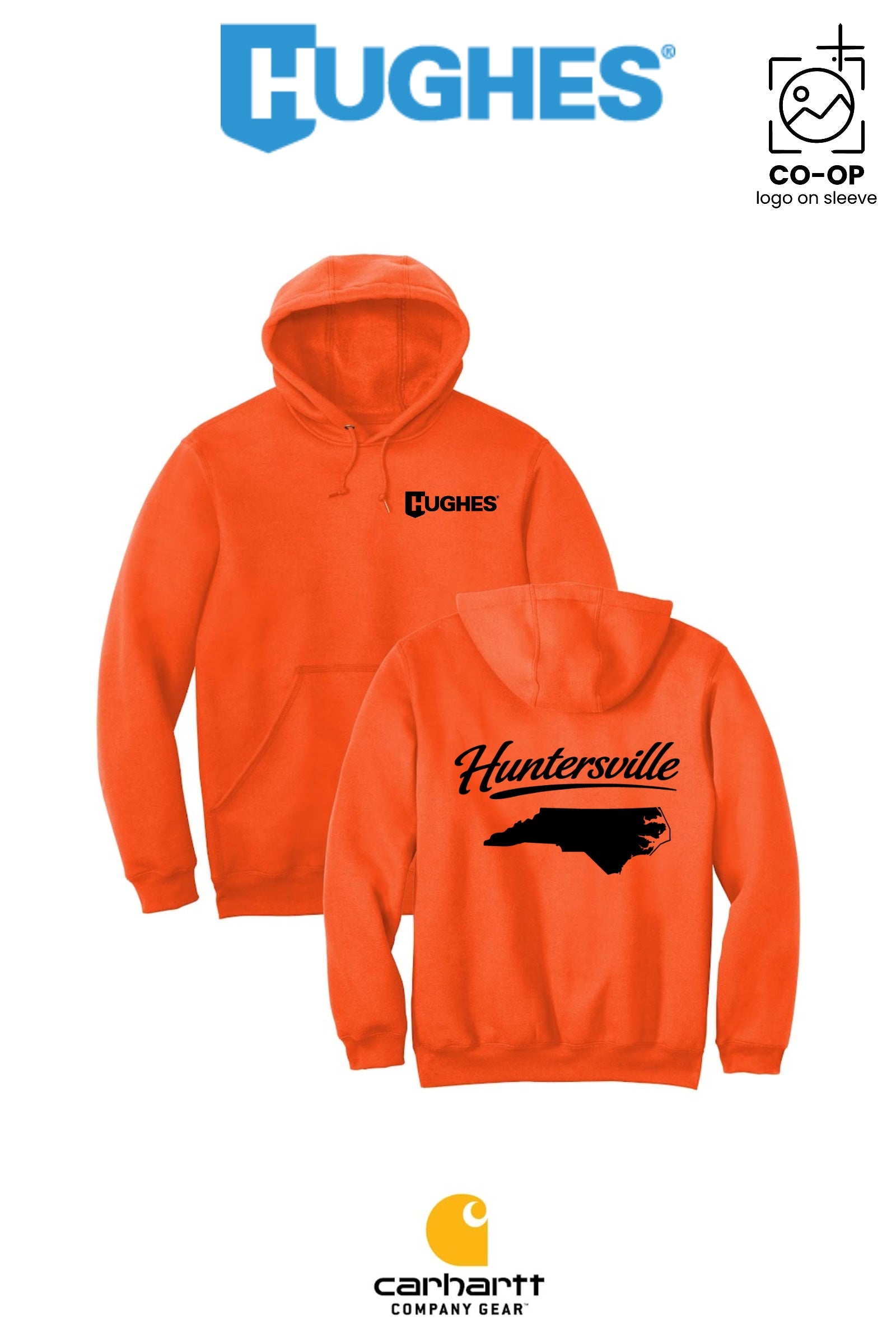 Carhartt® Midweight Hooded Sweatshirt - HUGHES SUPPLY - HUNTERSVILLE