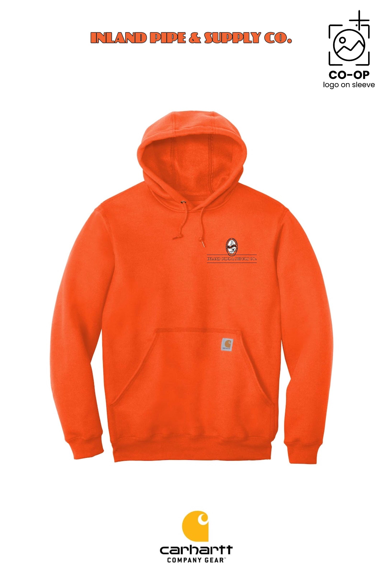 Carhartt® Midweight Hooded Sweatshirt - INLAND PIPE AND SUPPLY