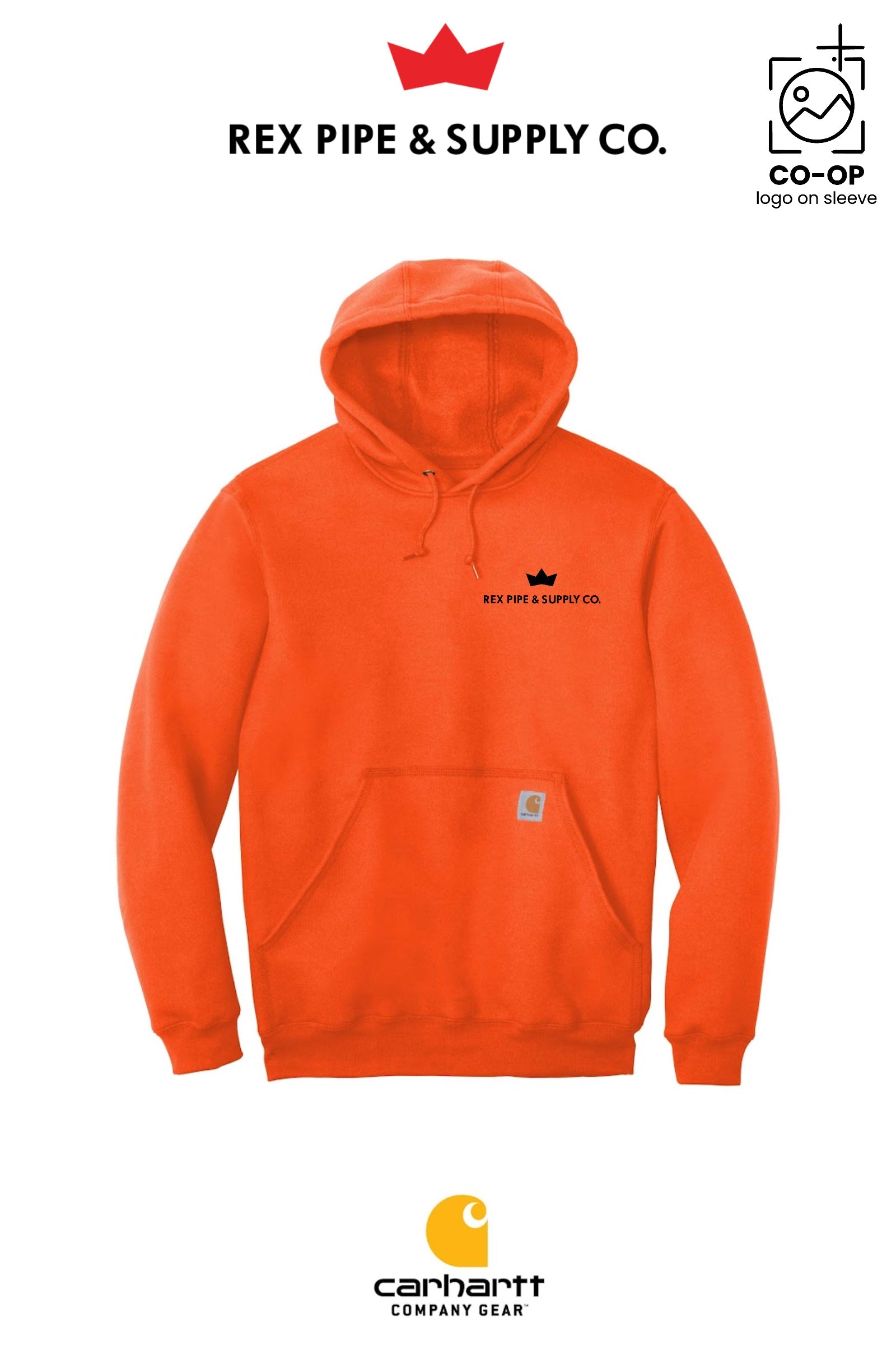 Carhartt® Midweight Hooded Sweatshirt - REX PIPE AND SUPPLY