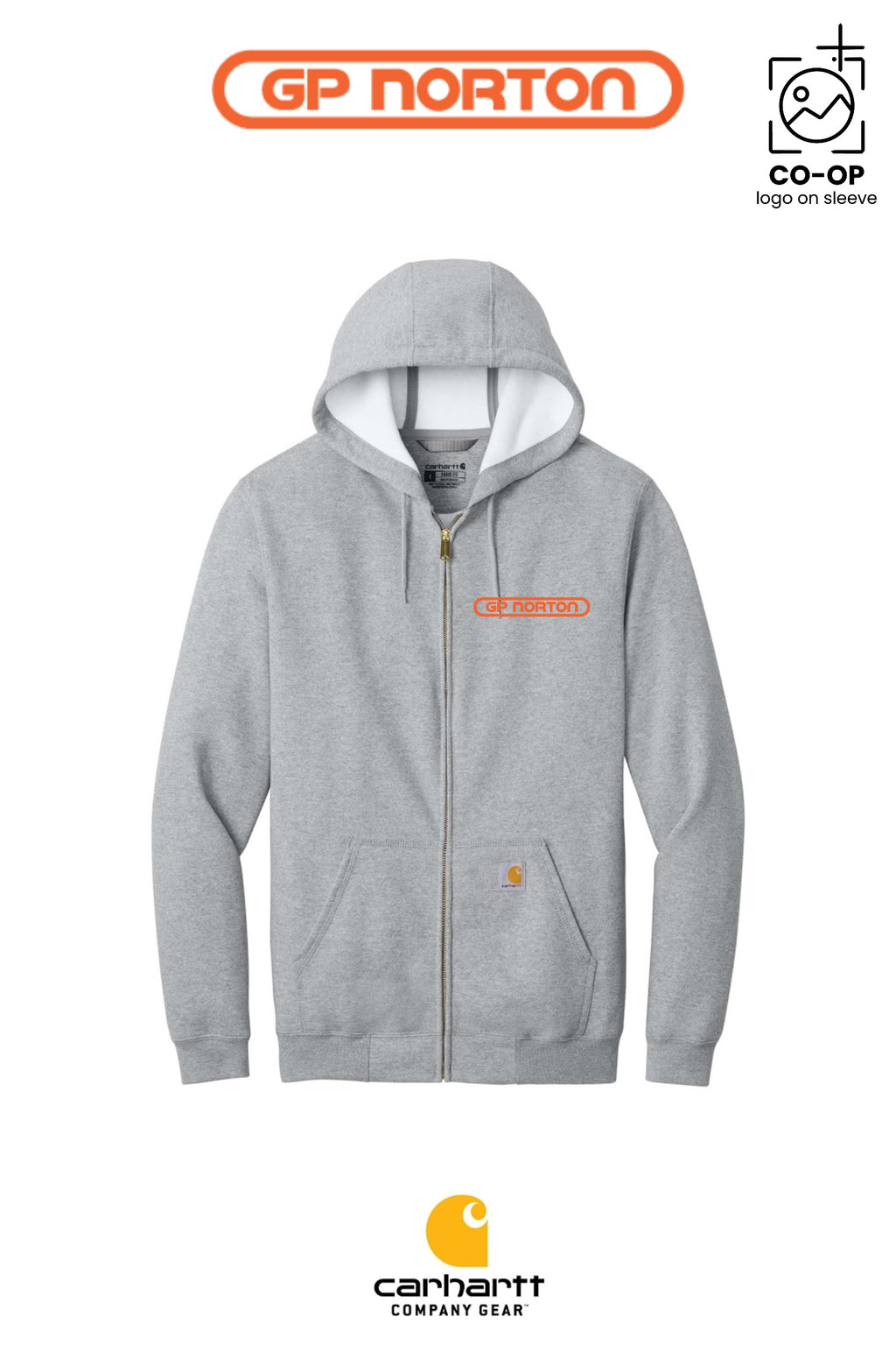 Carhartt® Midweight Hooded Zip-Front Sweatshirt - G P NORTON