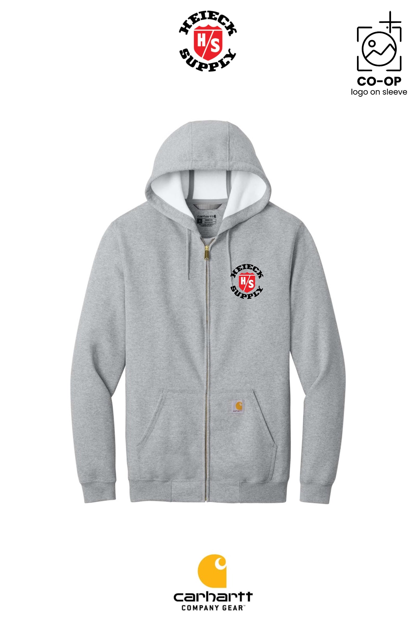Carhartt® Midweight Hooded Zip-Front Sweatshirt - HEIECK SUPPLY
