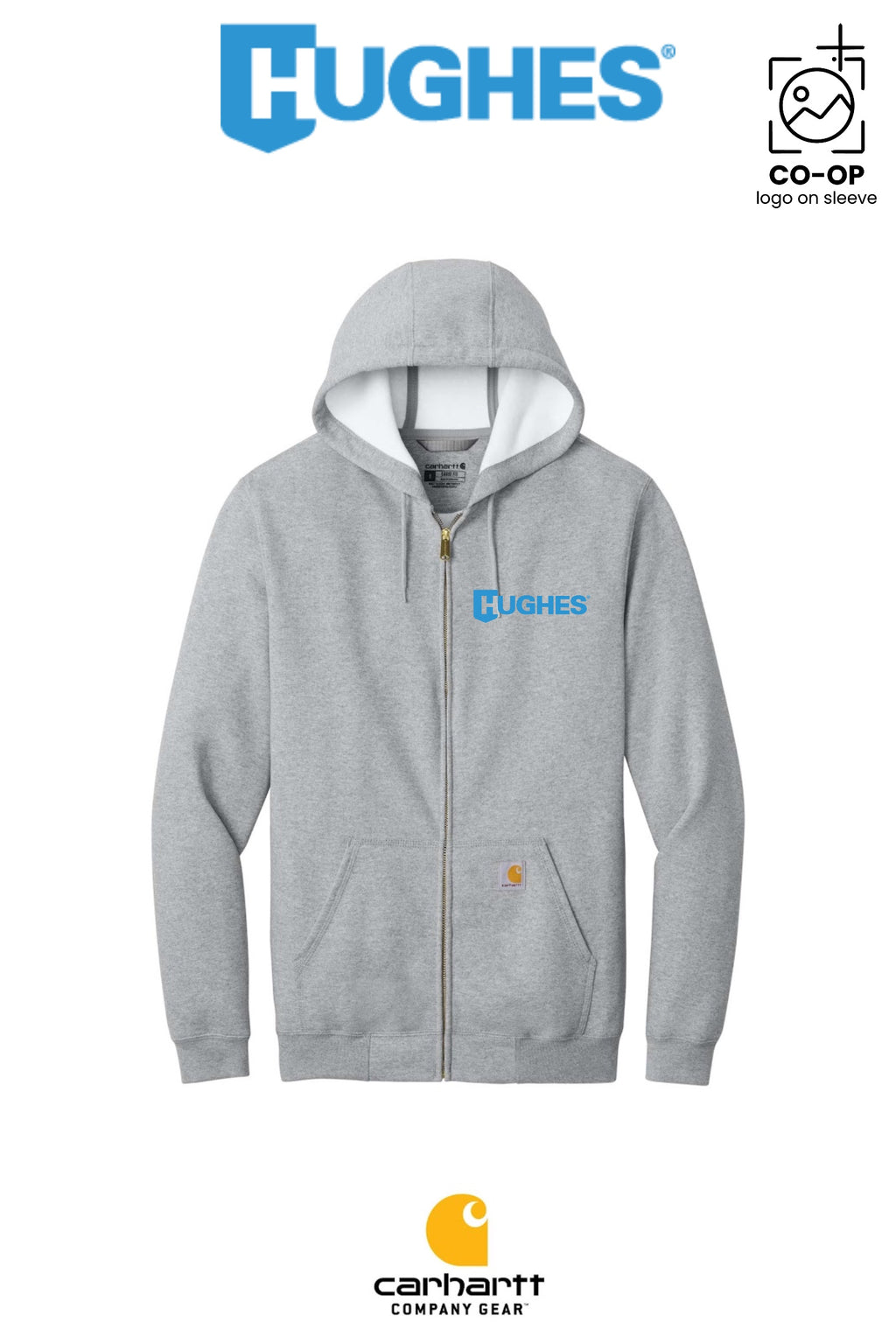 Carhartt® Midweight Hooded Zip-Front Sweatshirt - HUGHES SUPPLY