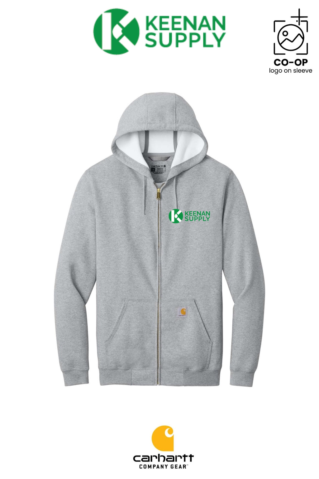 Carhartt® Midweight Hooded Zip-Front Sweatshirt - KEENAN SUPPLY