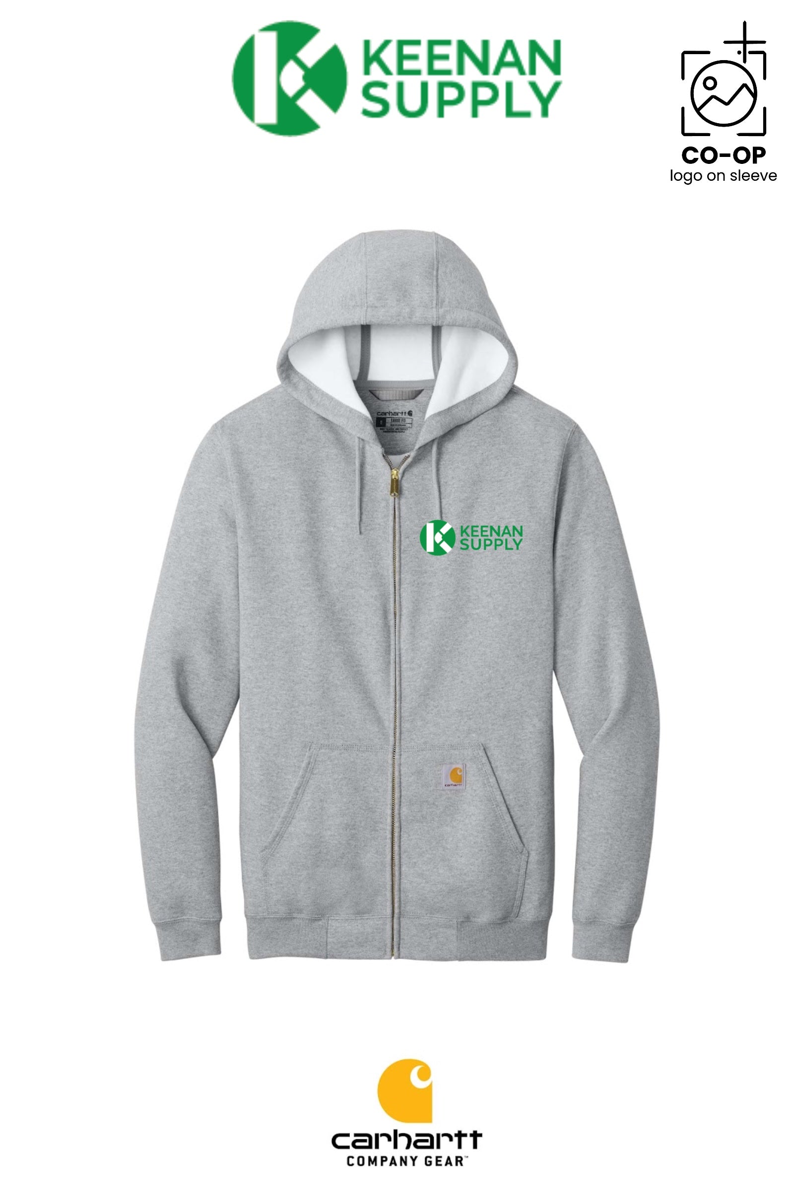 Carhartt® Midweight Hooded Zip-Front Sweatshirt - KEENAN SUPPLY