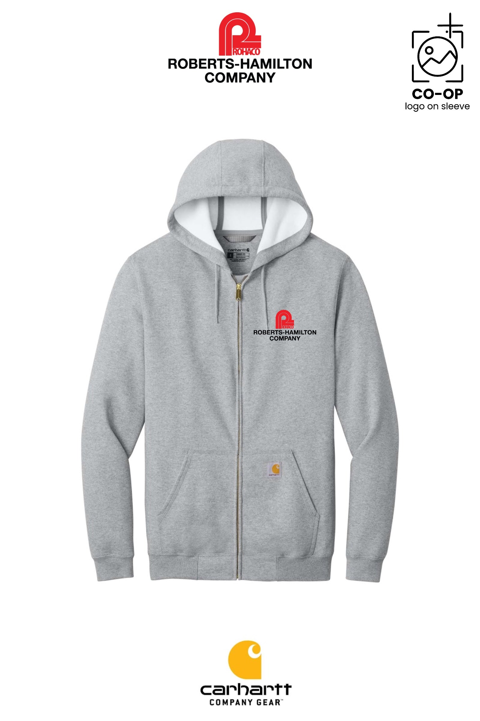 Carhartt® Midweight Hooded Zip-Front Sweatshirt - ROBERTS-HAMILTON