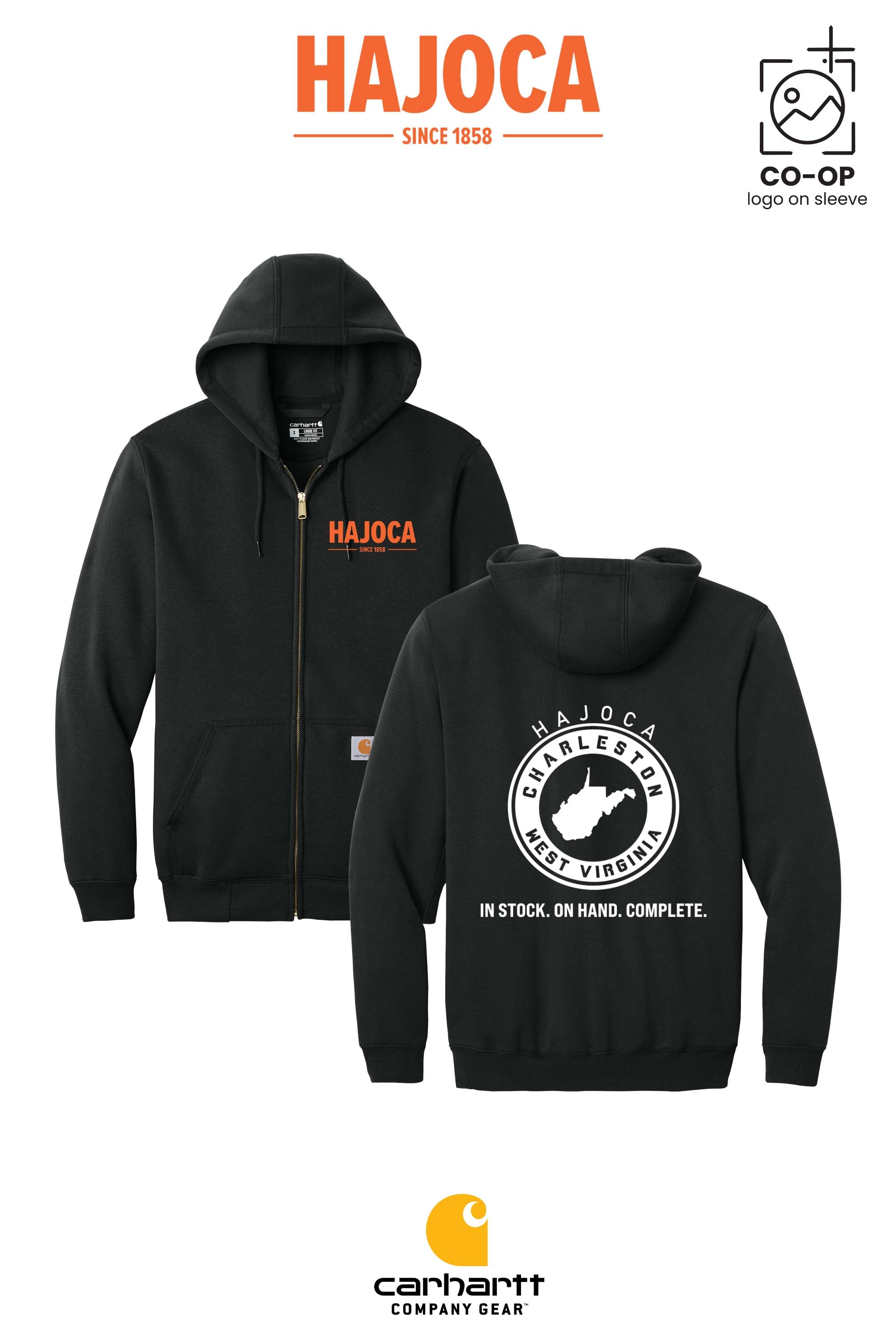Carhartt® Midweight Hooded Zip-Front Sweatshirt - HAJOCA - CHARLESTON