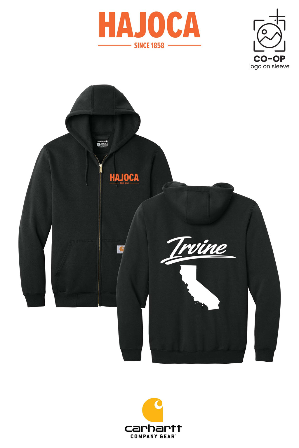 Carhartt® Midweight Hooded Zip-Front Sweatshirt - HAJOCA - IRVINE