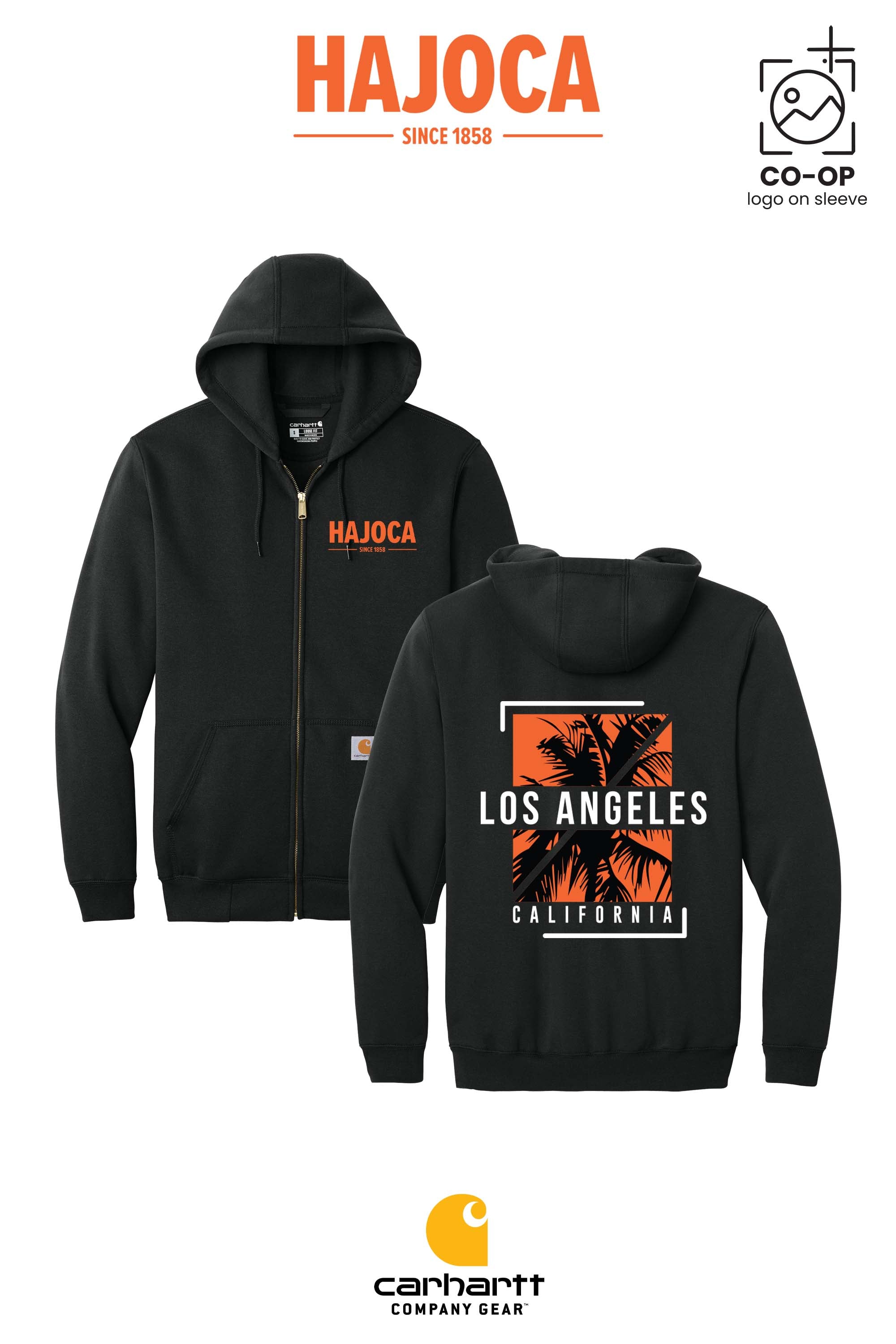 Carhartt® Midweight Hooded Zip-Front Sweatshirt - HAJOCA - LOS ANGELES