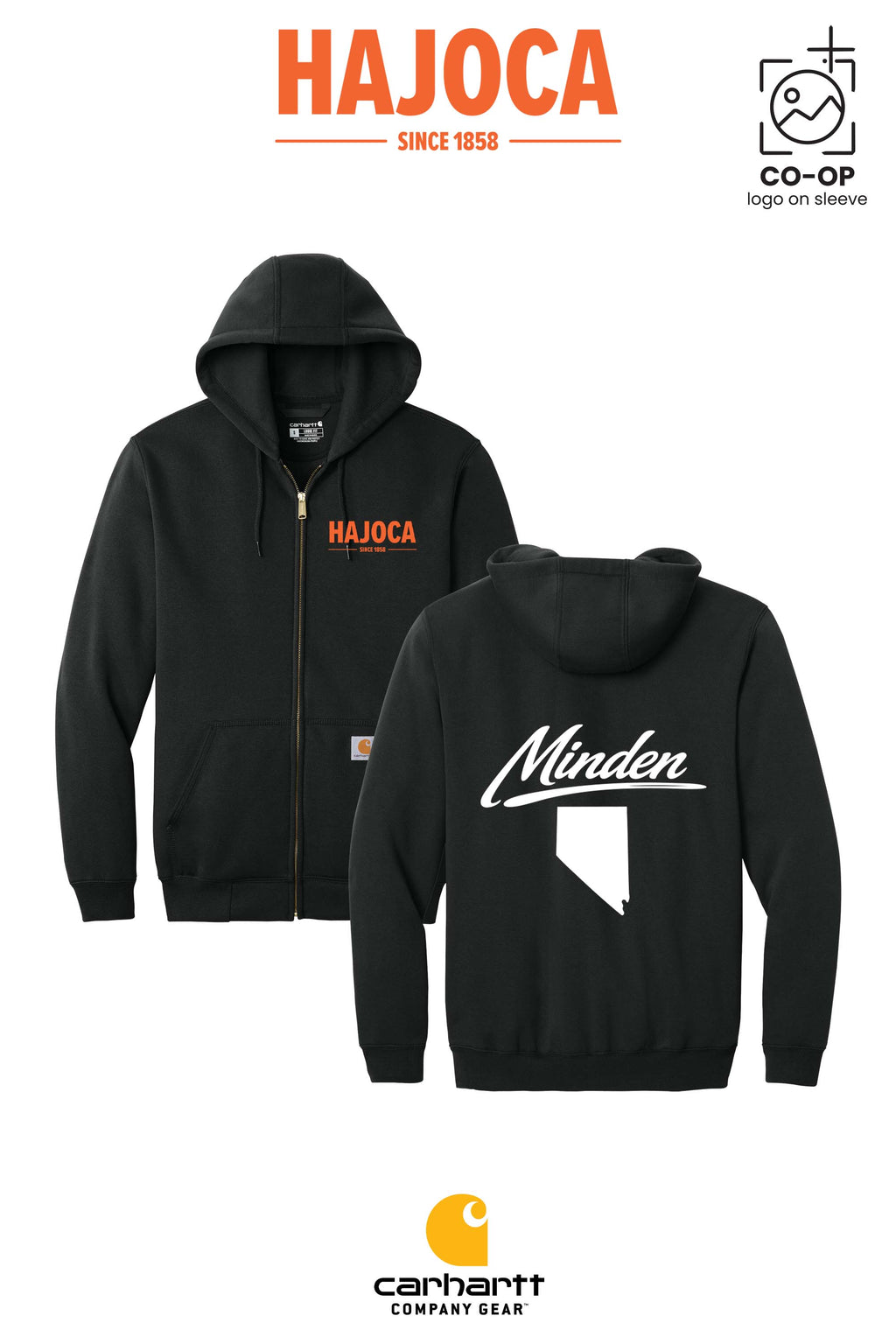 Carhartt® Midweight Hooded Zip-Front Sweatshirt - HAJOCA - MINDEN