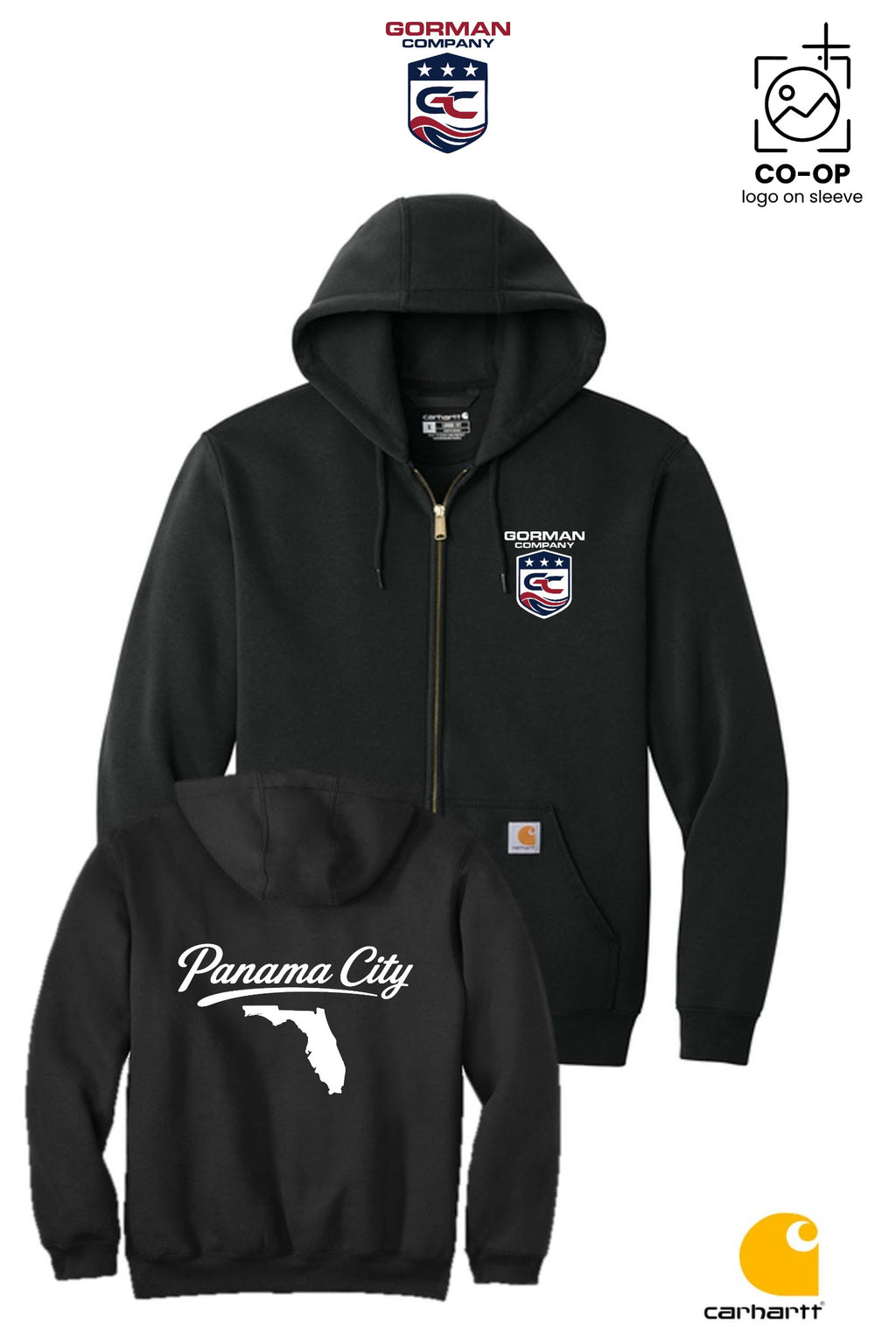 Carhartt® Midweight Hooded Zip-Front Sweatshirt - GORMAN CO - PANAMA CITY