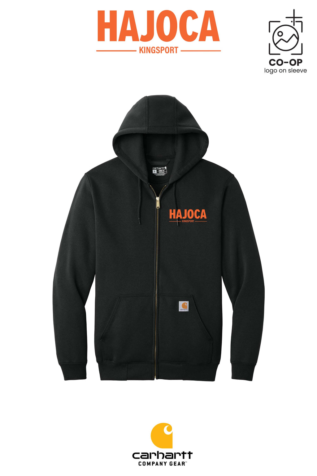 Carhartt® Midweight Hooded Zip-Front Sweatshirt - HAJOCA - KINGSPORT