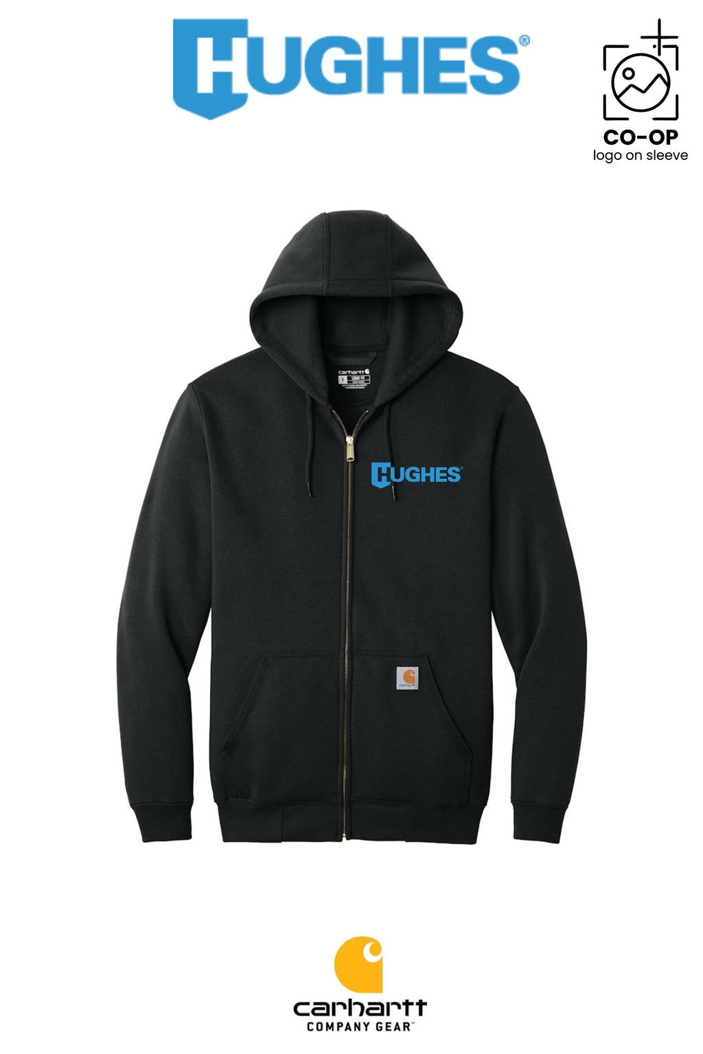 Carhartt® Midweight Hooded Zip-Front Sweatshirt - HUGHES SUPPLY