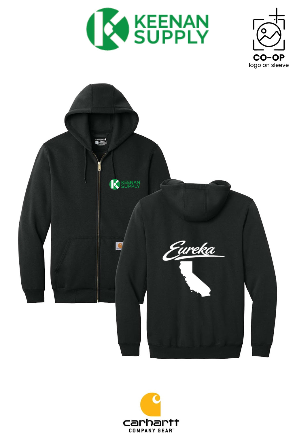 Carhartt® Midweight Hooded Zip-Front Sweatshirt - KEENAN SUPPLY - EUREKA
