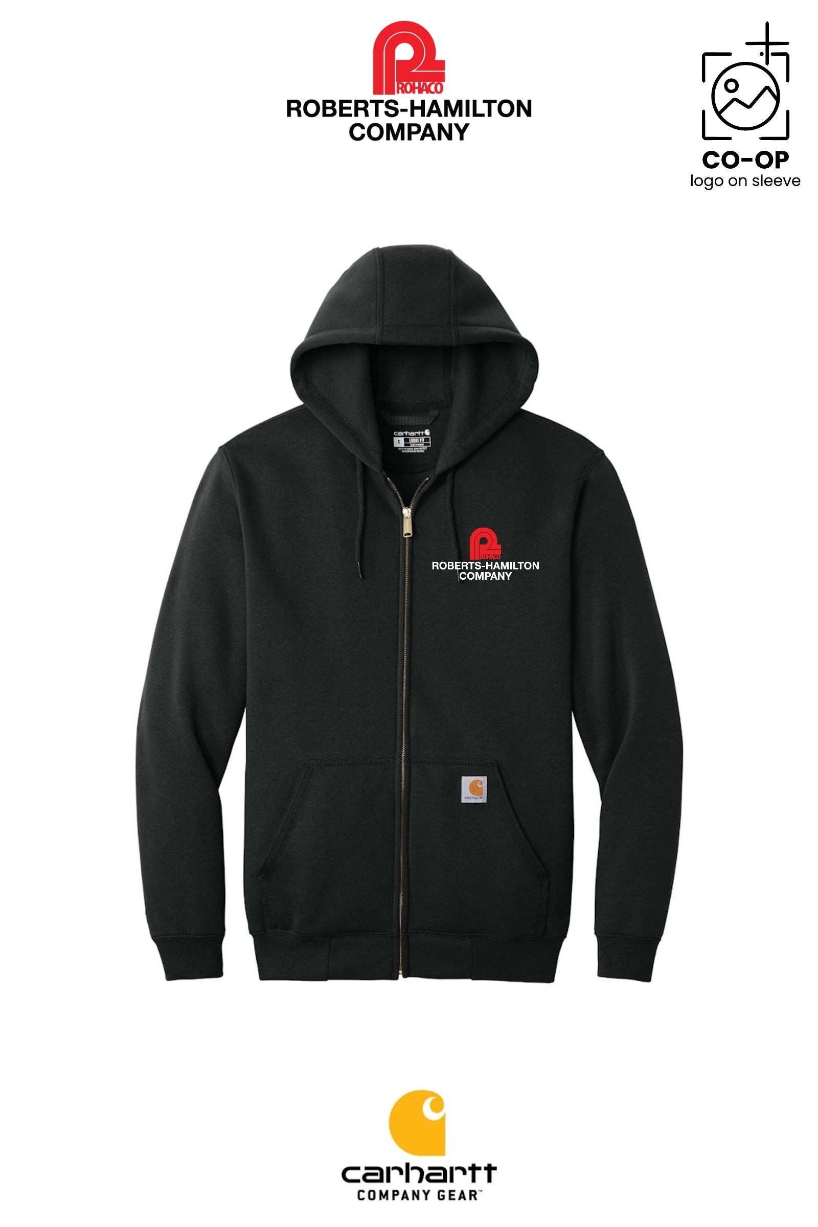Carhartt® Midweight Hooded Zip-Front Sweatshirt - ROBERTS-HAMILTON