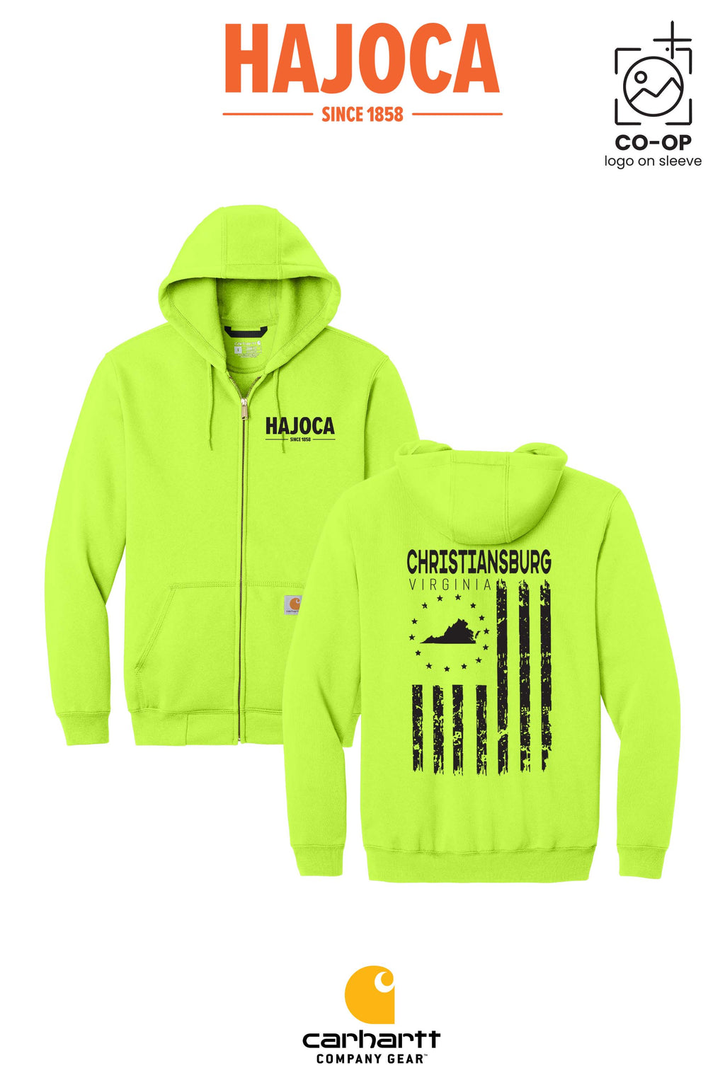Carhartt® Midweight Hooded Zip-Front Sweatshirt - HAJOCA - CHRISTIANSBURG