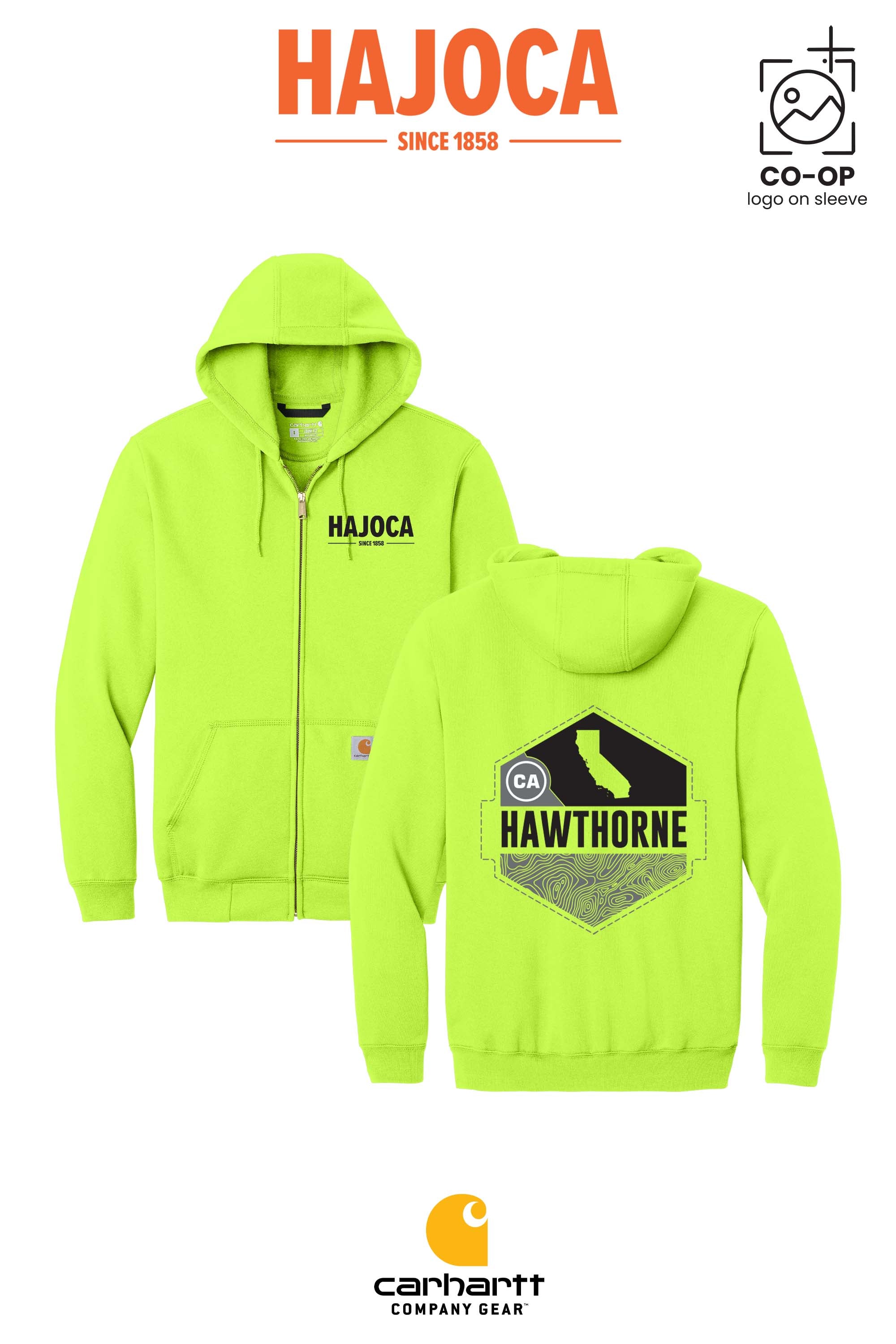 Carhartt® Midweight Hooded Zip-Front Sweatshirt - HAJOCA - HAWTHORNE
