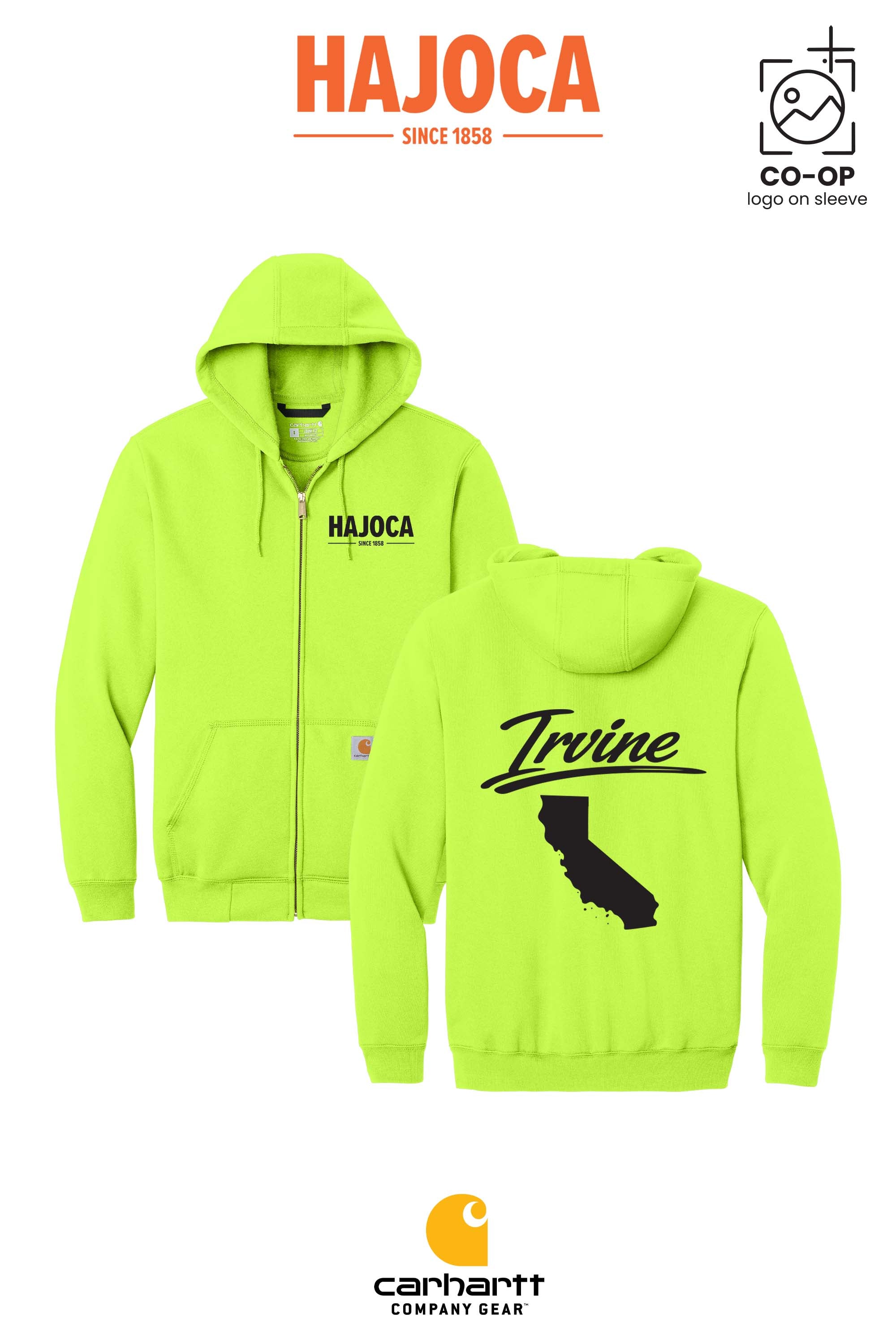 Carhartt® Midweight Hooded Zip-Front Sweatshirt - HAJOCA - IRVINE
