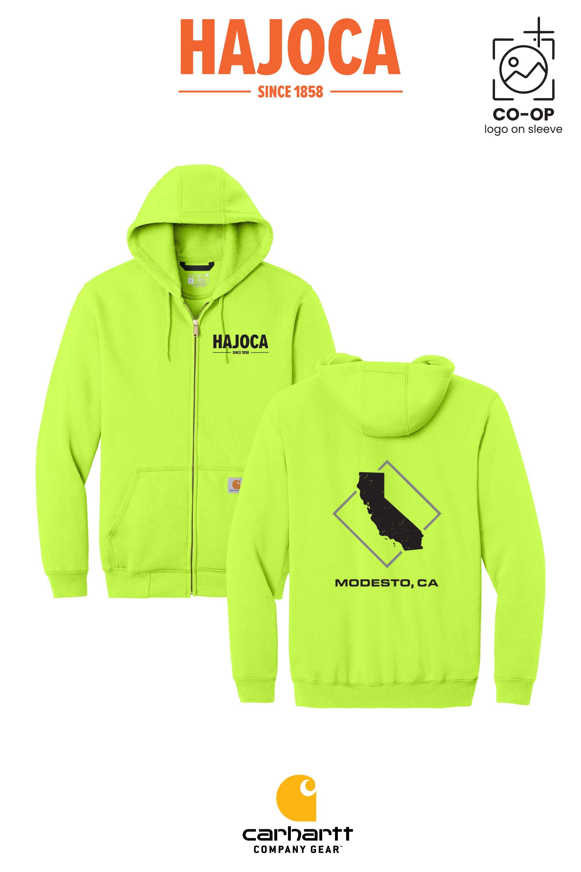 Carhartt® Midweight Hooded Zip-Front Sweatshirt - HAJOCA - MODESTO
