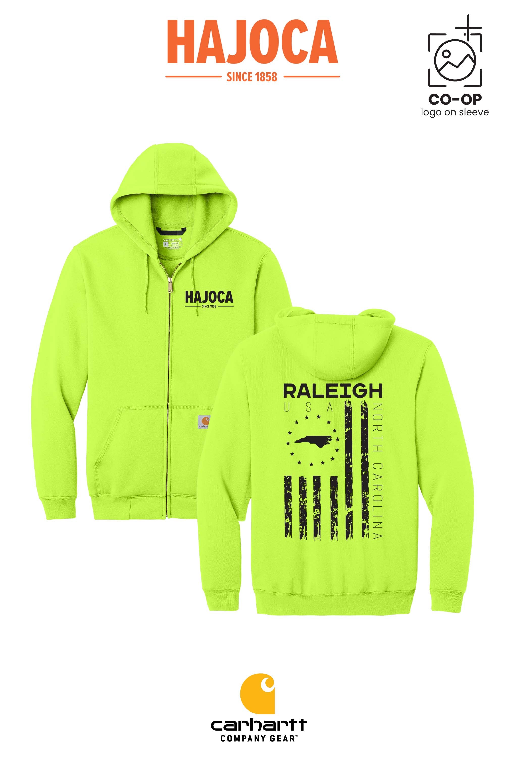 Carhartt® Midweight Hooded Zip-Front Sweatshirt - HAJOCA - RALEIGH