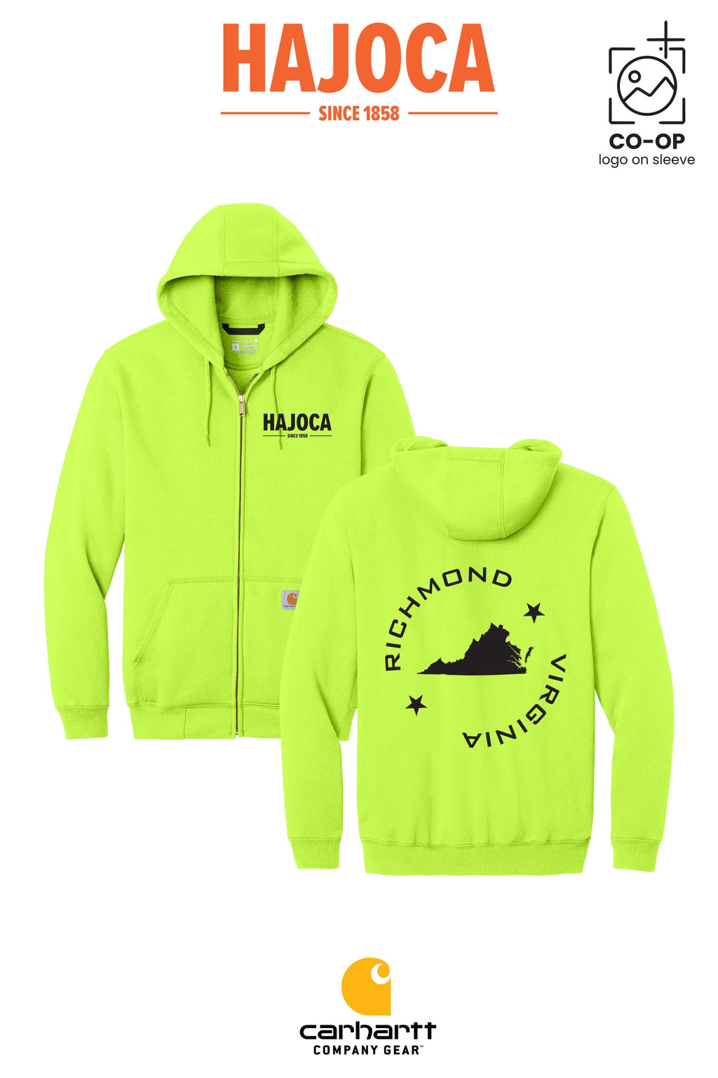 Carhartt® Midweight Hooded Zip-Front Sweatshirt - HAJOCA - RICHMOND-SOUTH