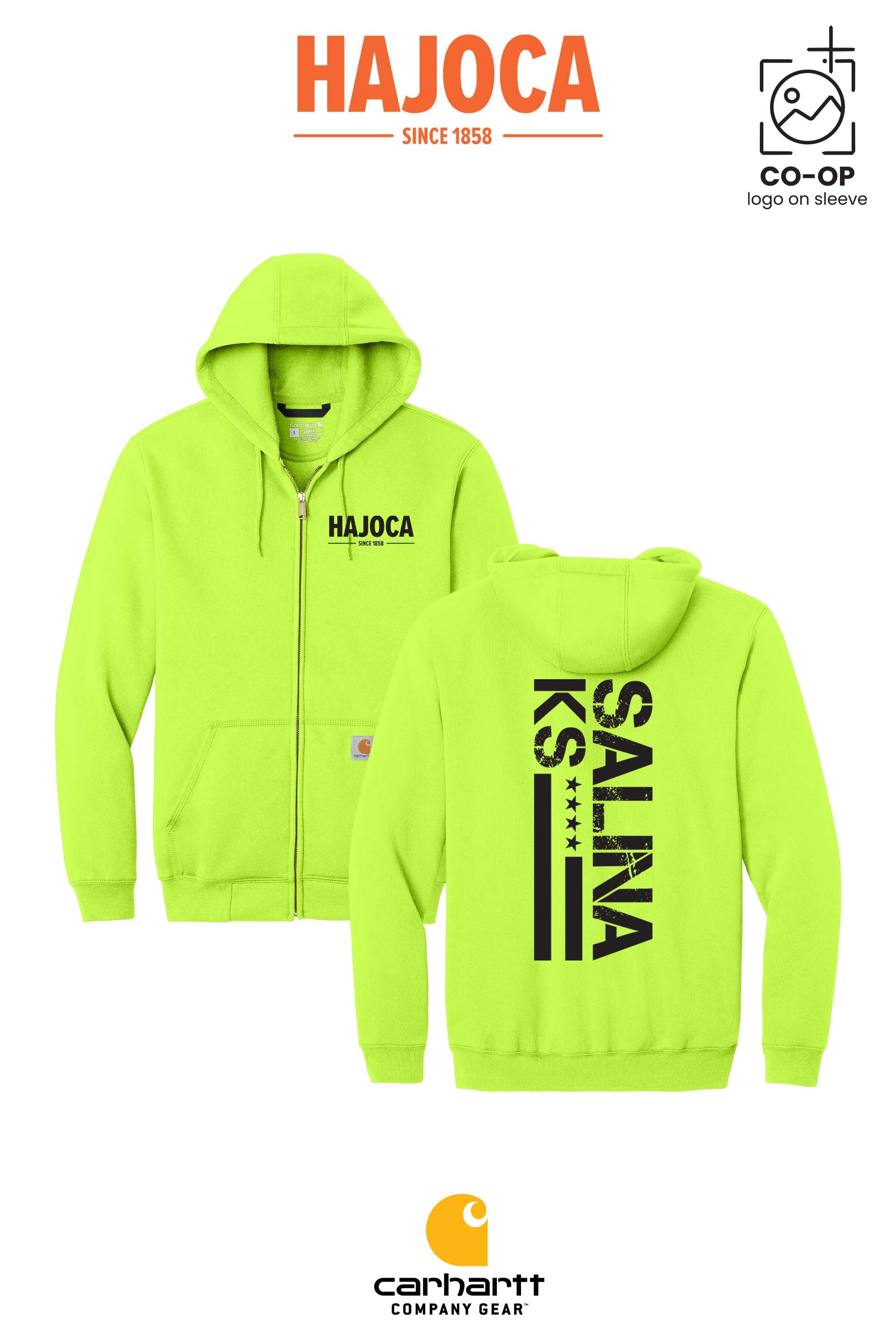 Carhartt® Midweight Hooded Zip-Front Sweatshirt - HAJOCA - SALINA