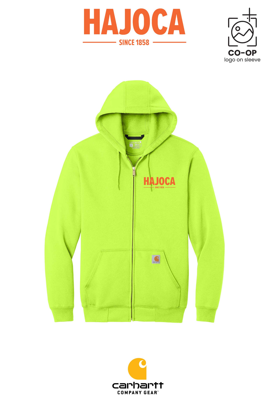 Carhartt® Midweight Hooded Zip-Front Sweatshirt - HAJOCA