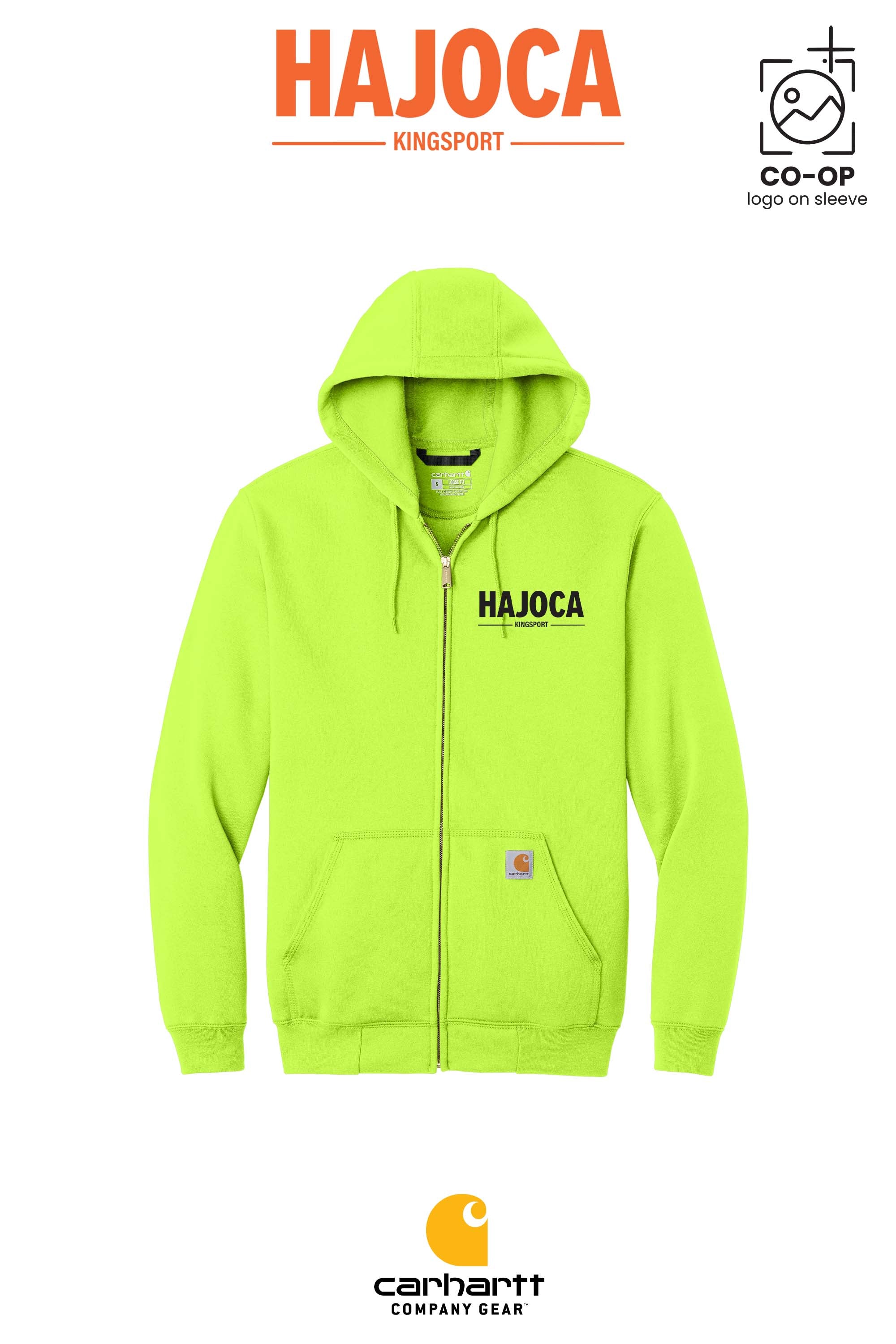 Carhartt® Midweight Hooded Zip-Front Sweatshirt - HAJOCA - KINGSPORT