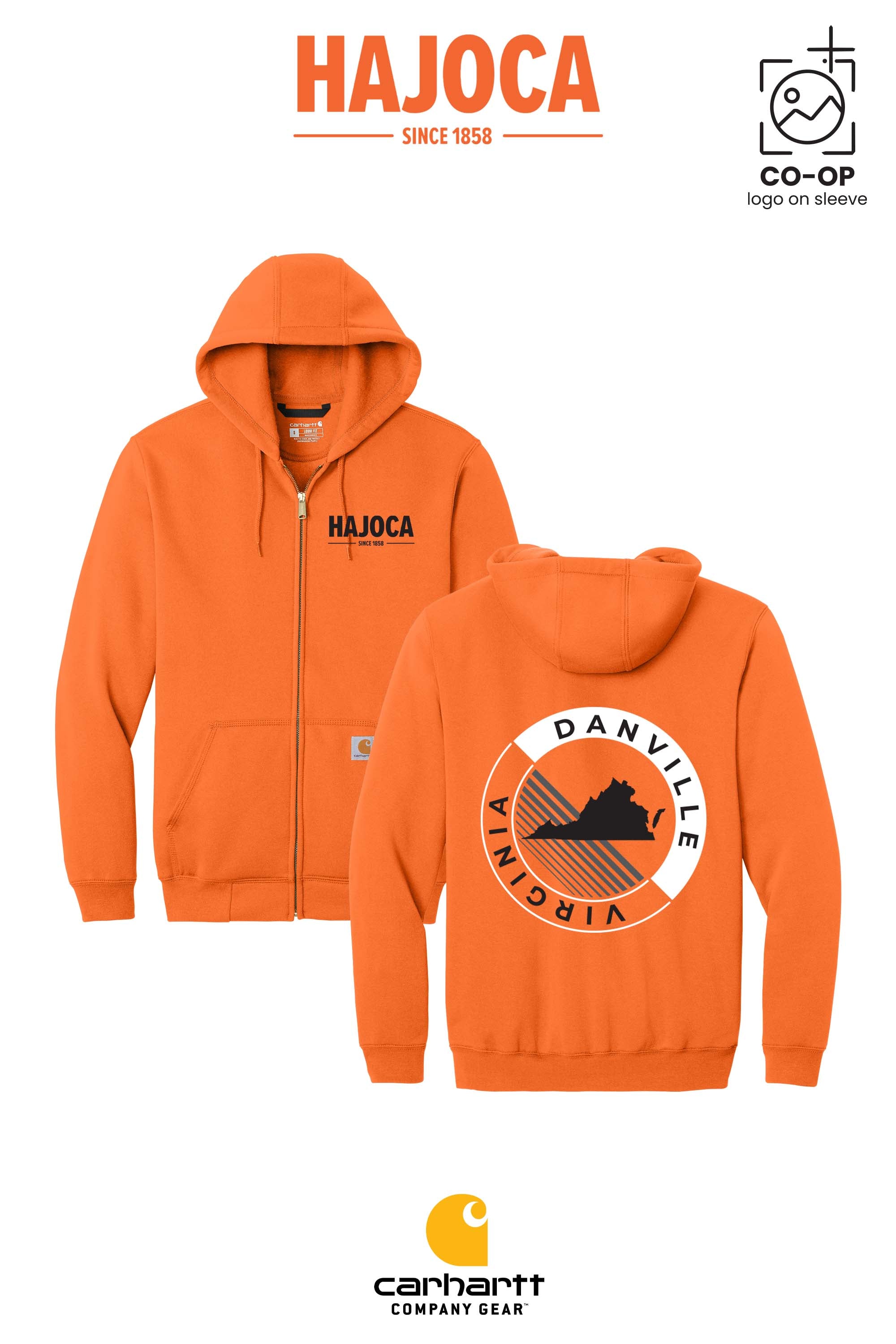 Carhartt® Midweight Hooded Zip-Front Sweatshirt - HAJOCA - DANVILLE