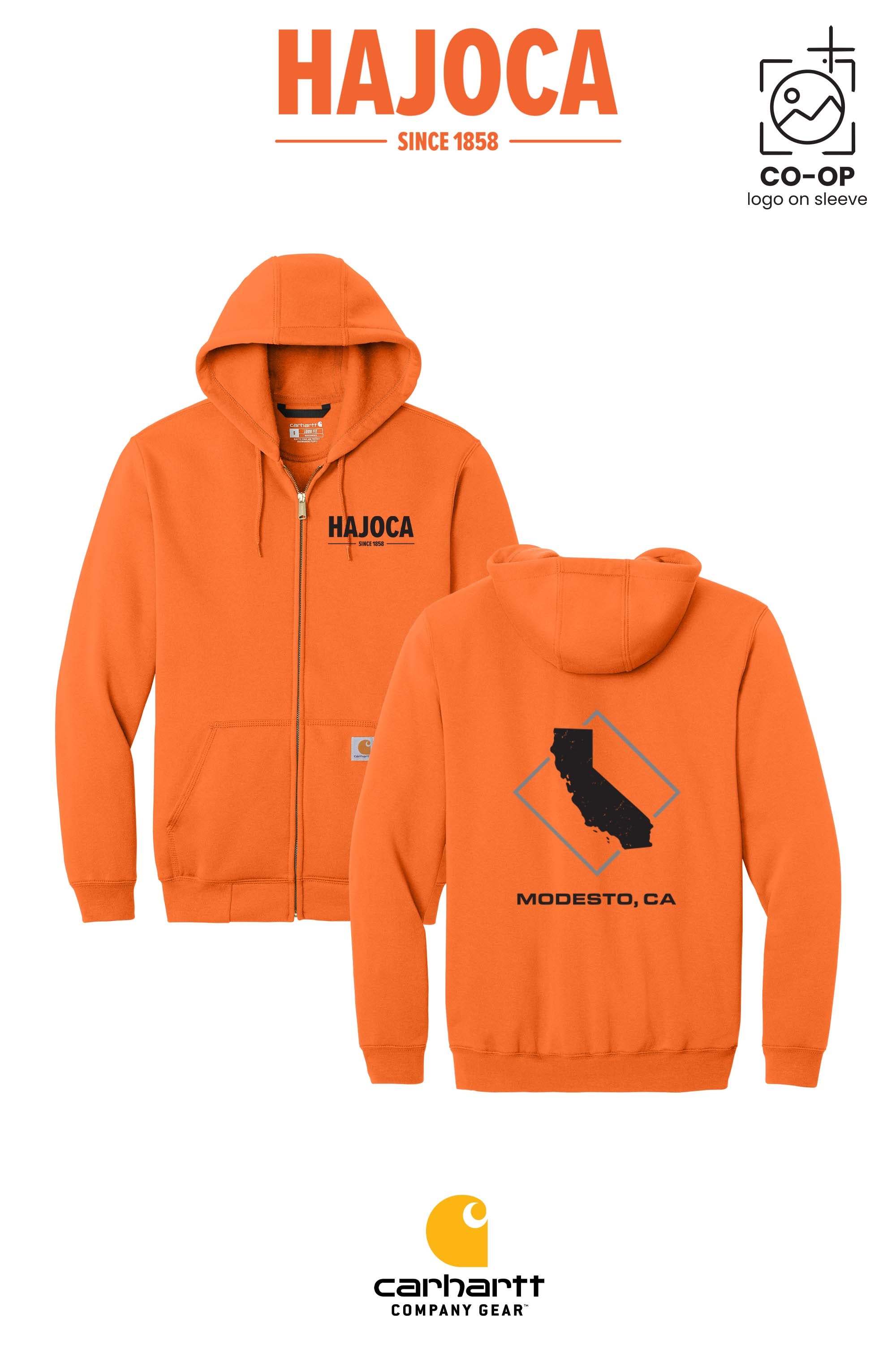Carhartt® Midweight Hooded Zip-Front Sweatshirt - HAJOCA - MODESTO
