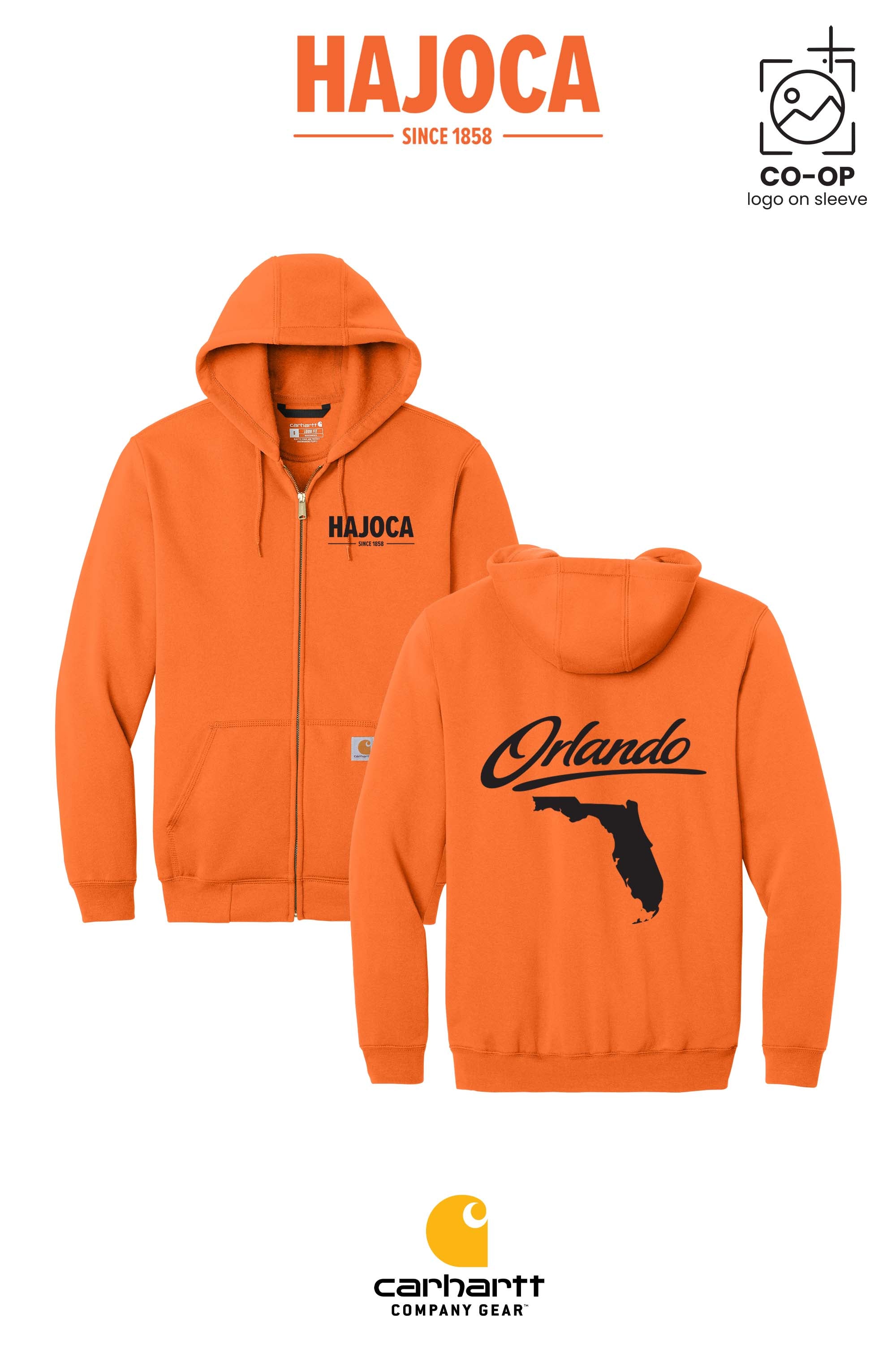 Carhartt® Midweight Hooded Zip-Front Sweatshirt - HAJOCA - ORLANDO