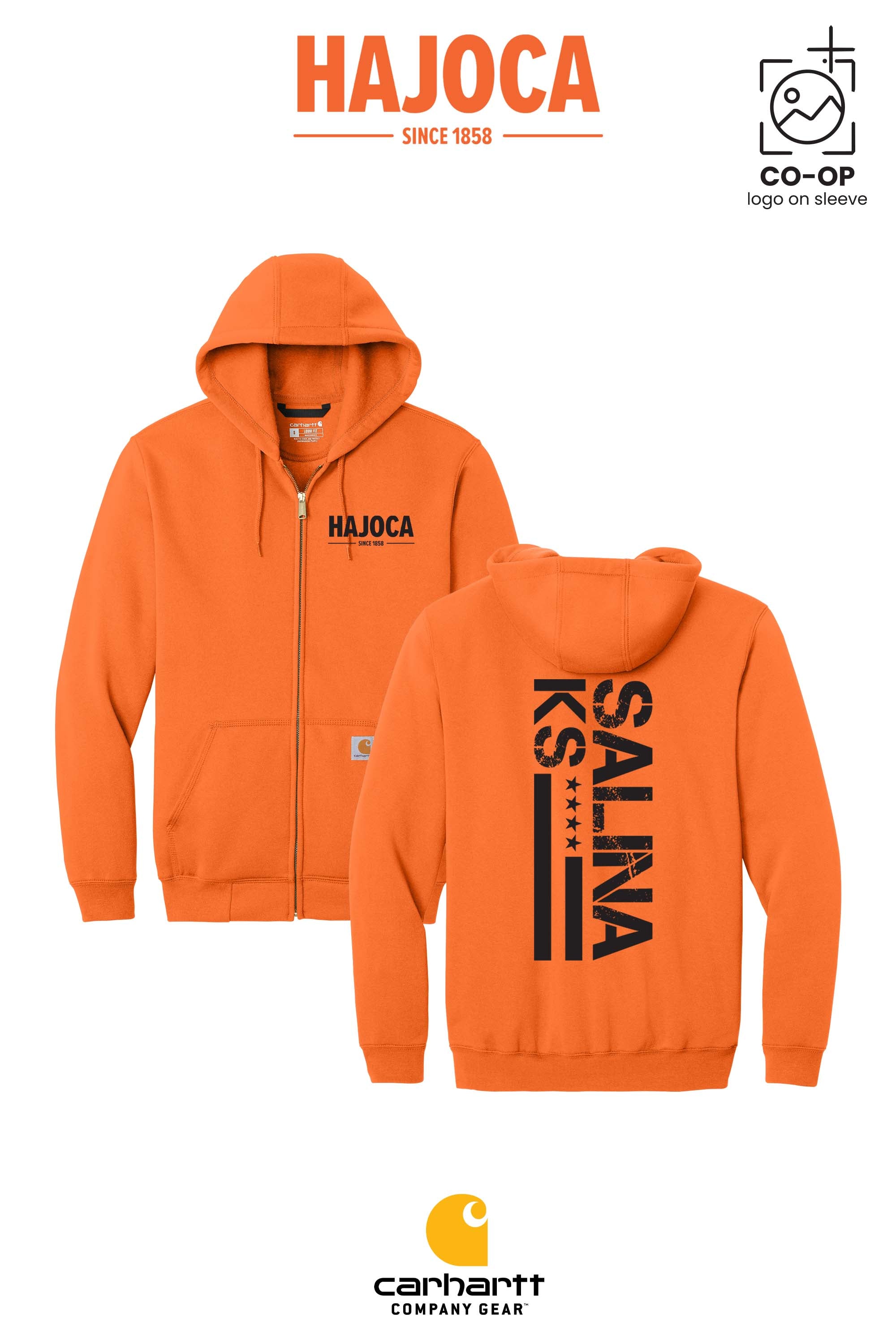 Carhartt® Midweight Hooded Zip-Front Sweatshirt - HAJOCA - SALINA