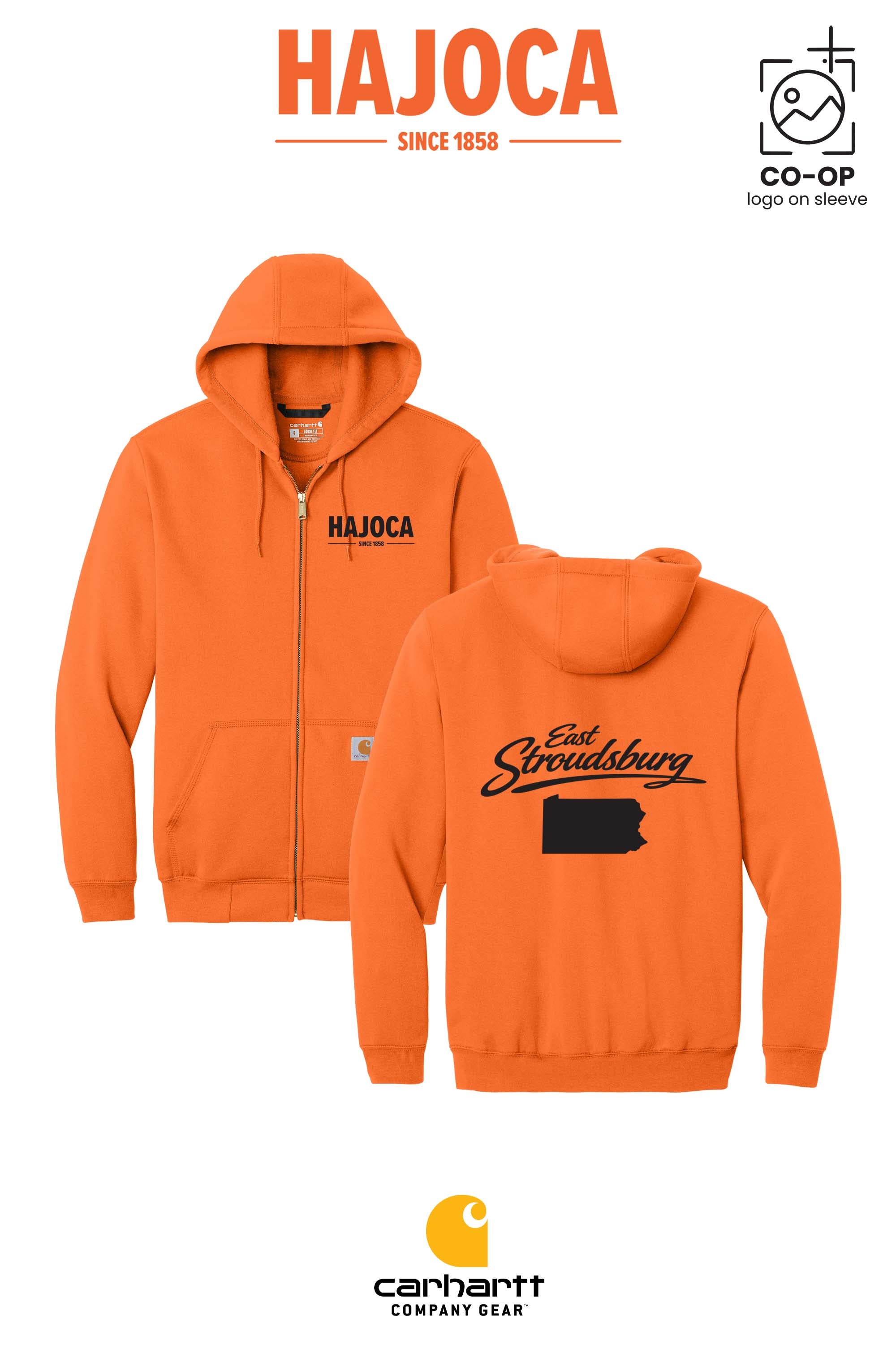 Carhartt® Midweight Hooded Zip-Front Sweatshirt - HAJOCA - STROUDSBURG