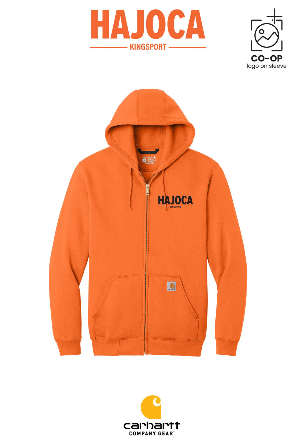 Carhartt® Midweight Hooded Zip-Front Sweatshirt - HAJOCA - KINGSPORT